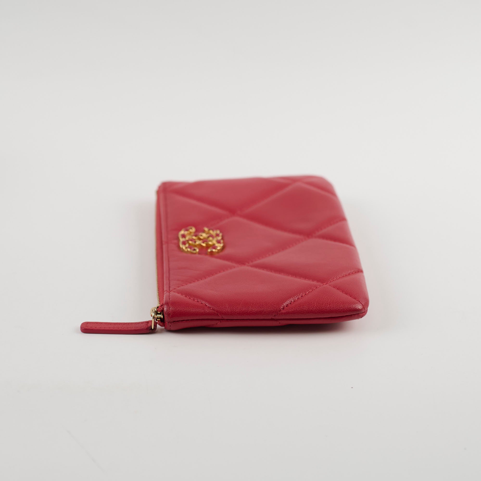 Authentic Chanel 19 Flap Bag in Red Lambskin Leather - Luxury Crossbody Pouch for Women | Perfect for Parties, Date Nights & Special Occasions