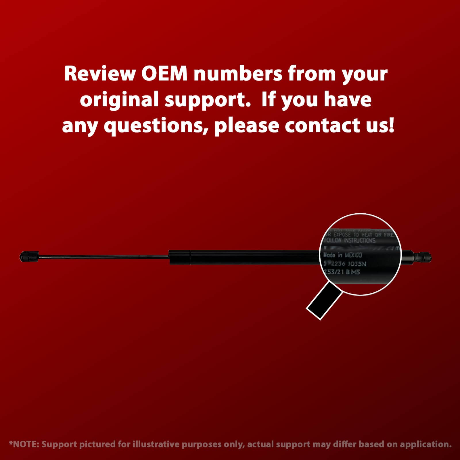 Audi Q7 2007-2015 Liftgate Hatch Support Struts (Pair) - Compatible with Non-Power Gate Models - Heavy Duty Gas Shocks for Smooth Trunk Operation - Perfect for Hatchback Maintenance & DIY Replacement