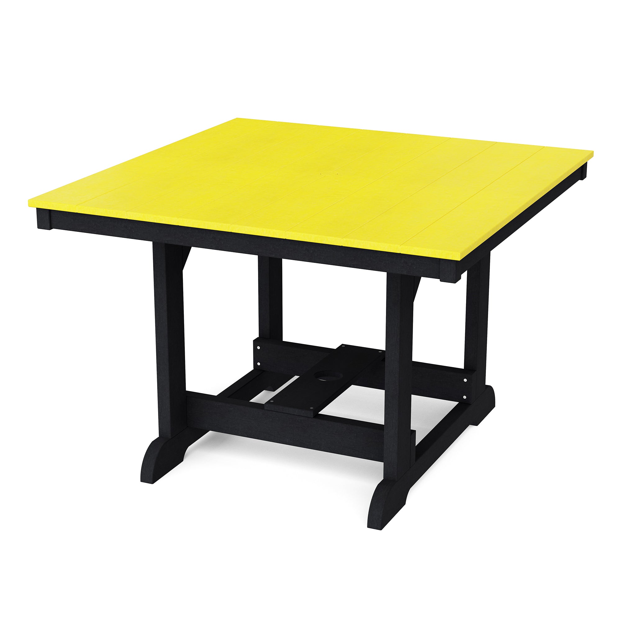 Heritage 44x44 Inch Square Dining Table - Solid Wood Farmhouse Style Kitchen Table for Family Meals & Entertaining