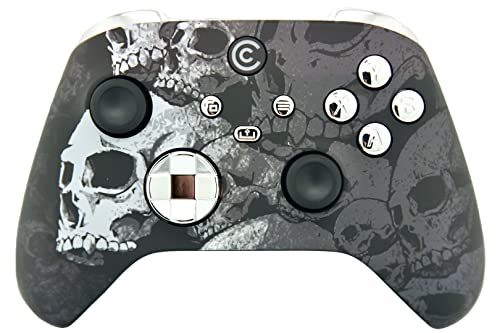 Black Skullz w/ Silver Chrome Inserts
