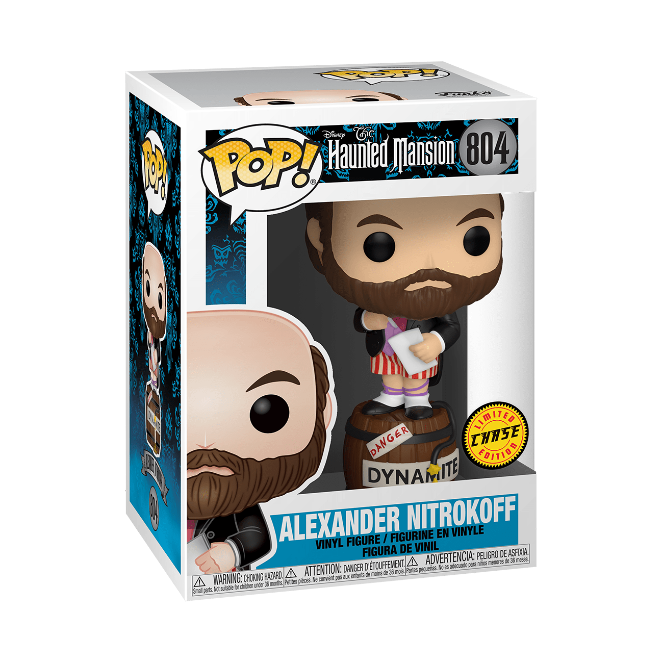 Haunted Mansion Alexander Nitrokoff Dynamite Chase #804 Action Figure - Limited Edition Collectible for Disney Fans & Horror Enthusiasts - Perfect for Display, Gifts, and Themed Collections