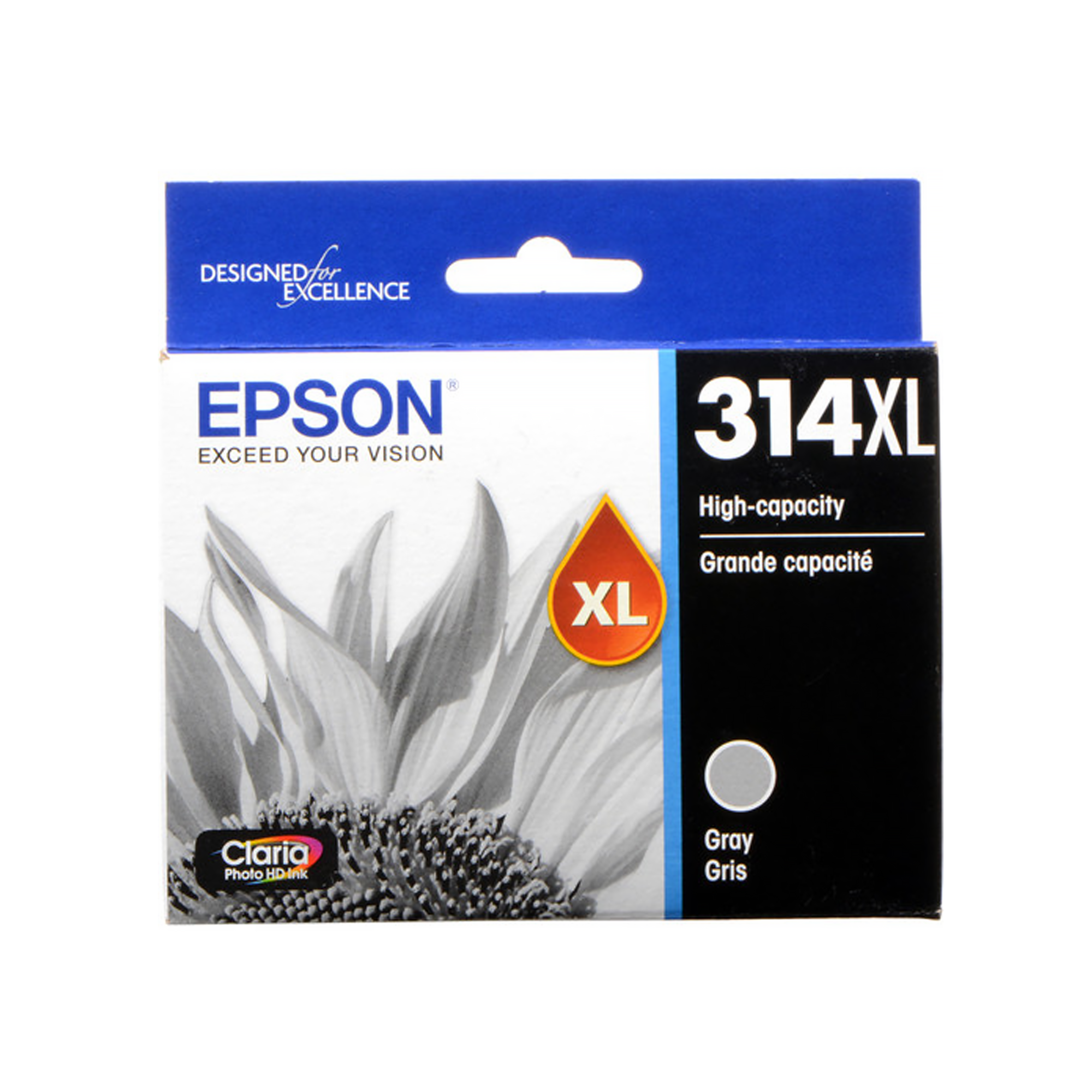 Epson 314XL Claria Photo HD Grey Ink Cartridge - Compatible with Select Expression Printers | High-Quality Photo Printing for Home & Office Use