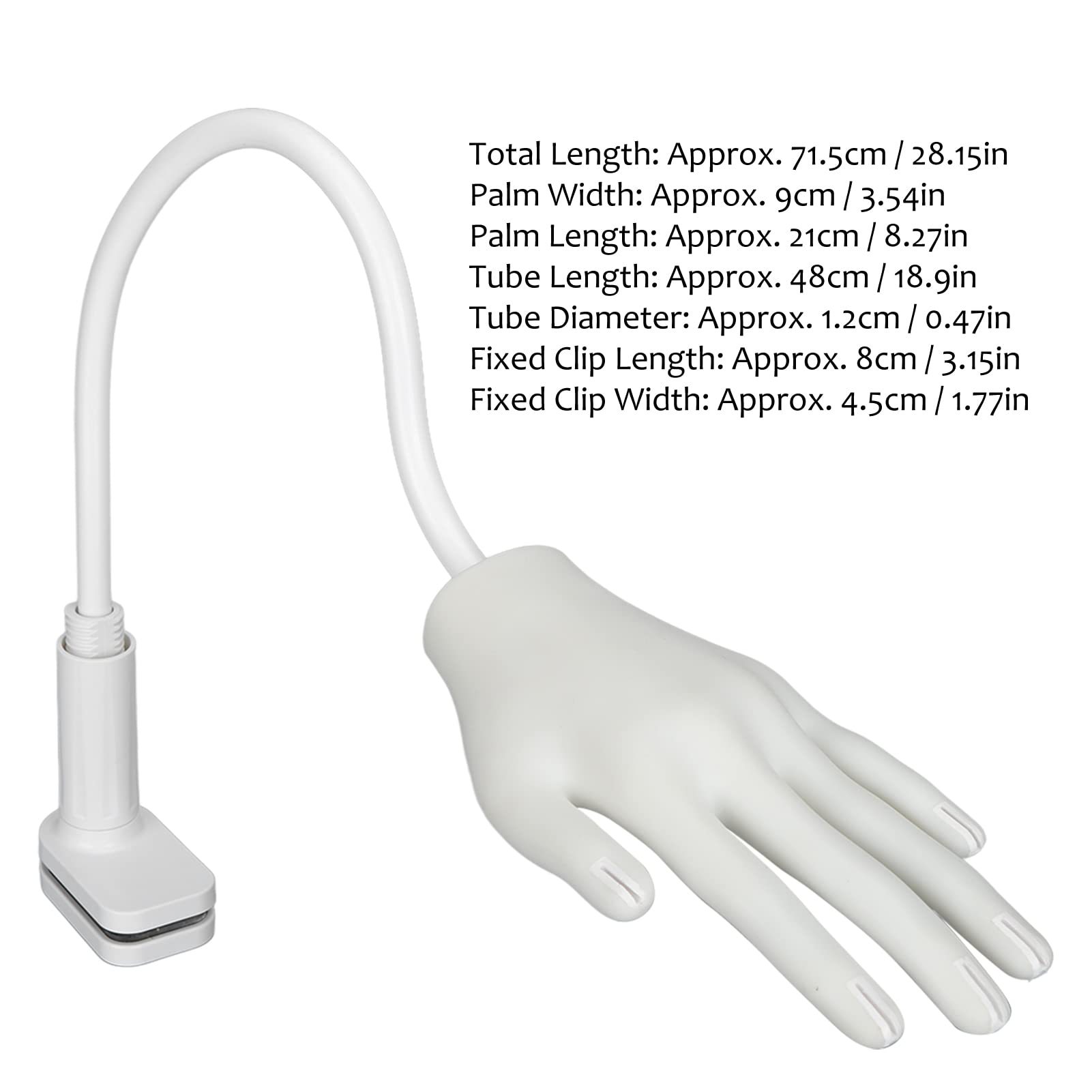 Professional Nail Practice Mannequin Hand with Bendable Joints - Reusable Nail Art Training Hand for Salon & Home Practice - Perfect for Nail Technicians, Students & DIY Enthusiasts