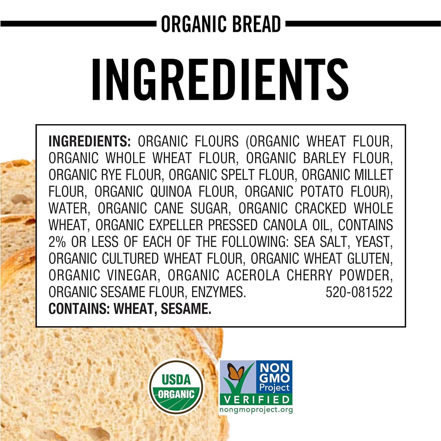 Dave's Killer Bread Organic White Bread - 24oz (Pack of 2) | Non-GMO, No High Fructose Corn Syrup, No Artificial Flavors | Healthy Breakfast & Sandwich Bread for Families
