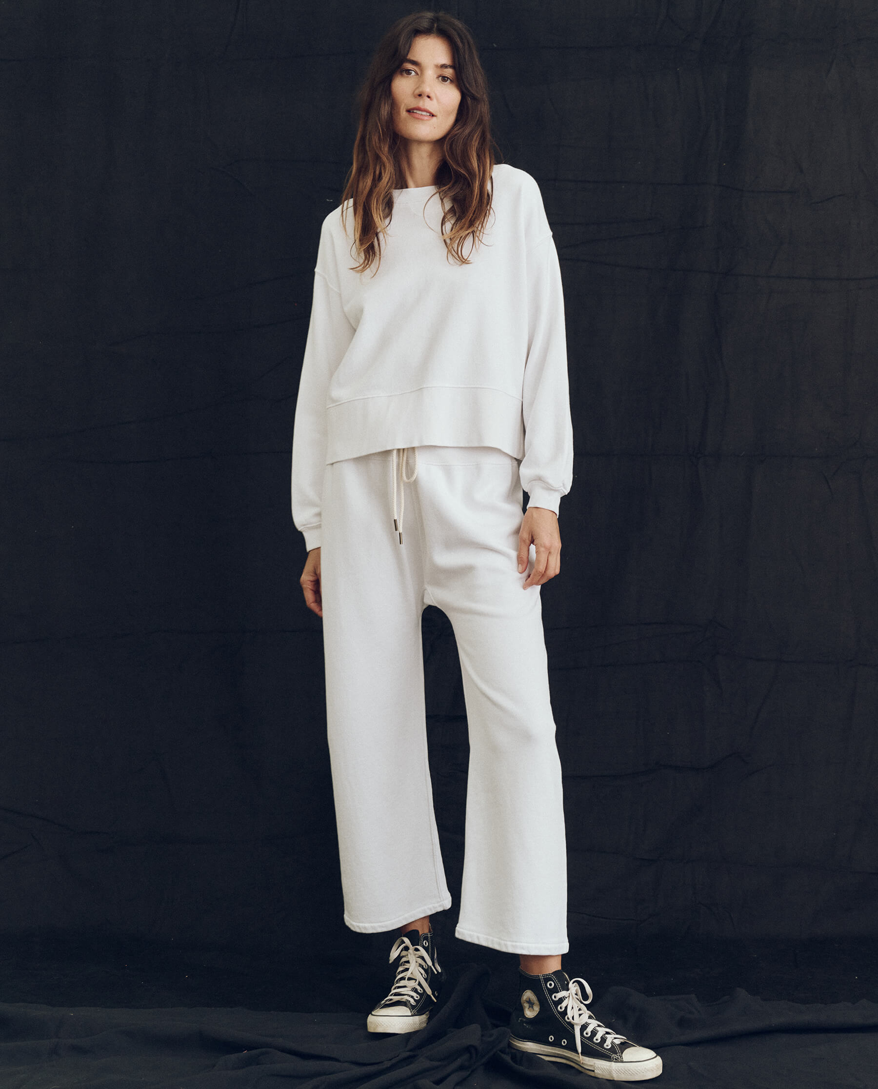 Relay Sweatpants for Men & Women - Solid True White | Comfortable Casual Joggers for Lounge, Workout & Everyday Wear