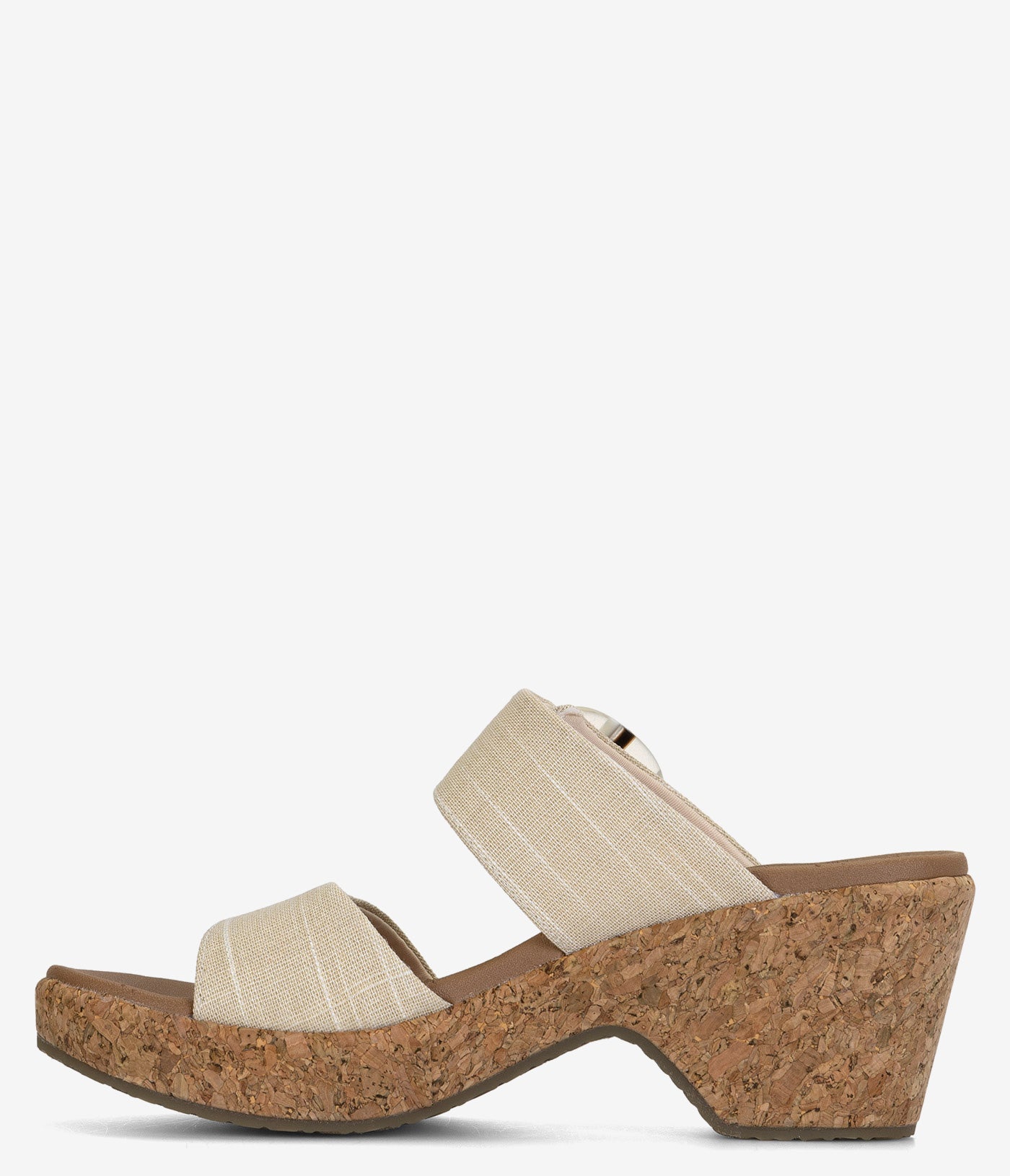 Skechers Brystol Cork Heel Sandals for Women - Comfortable & Stylish Summer Slide Sandals with Cork Wedge Heel - Perfect for Beach, Vacation & Casual Outfits