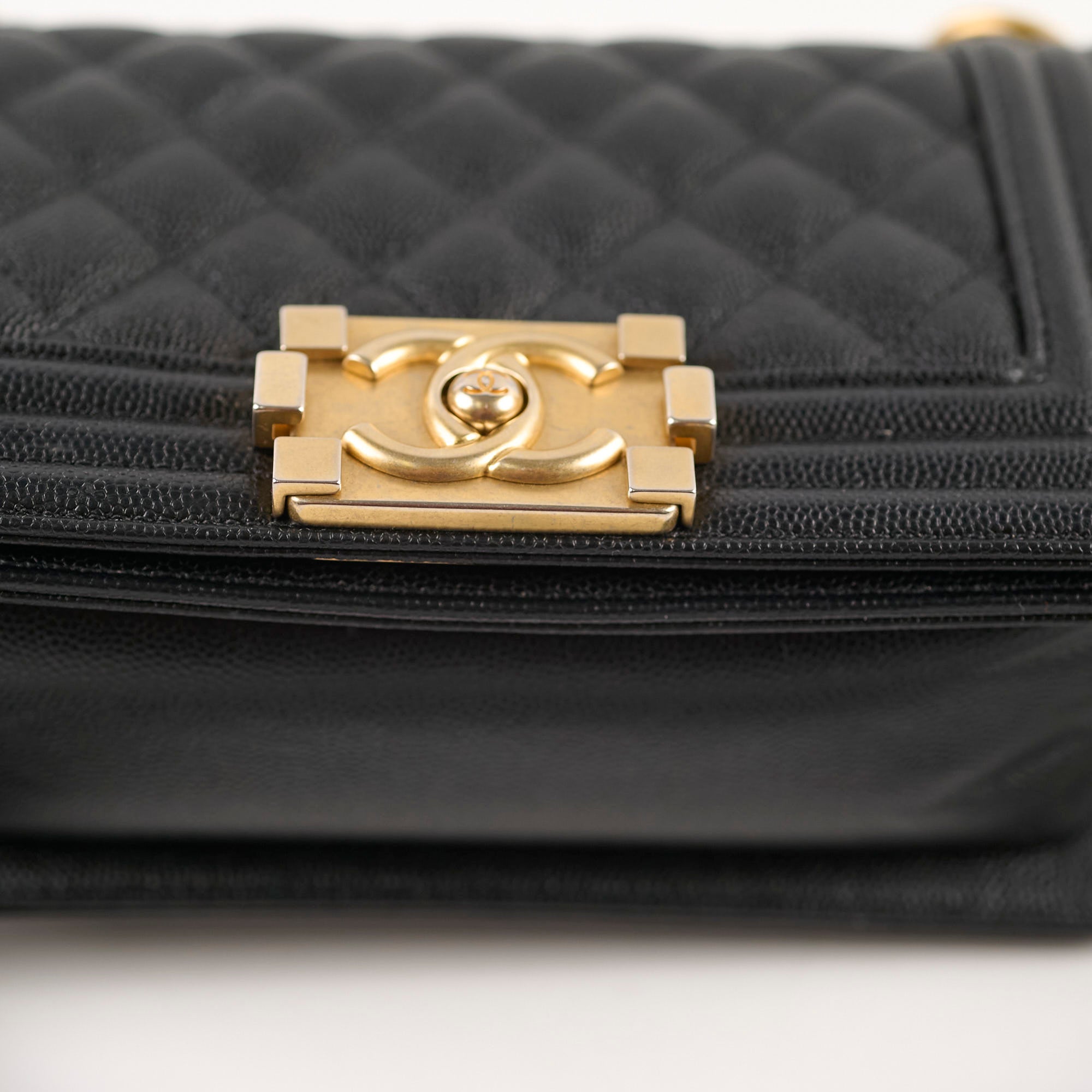 Chanel Small Boy Caviar Leather Crossbody Bag Black | Luxury Designer Handbag for Women | Perfect for Date Night, Parties & Special Occasions