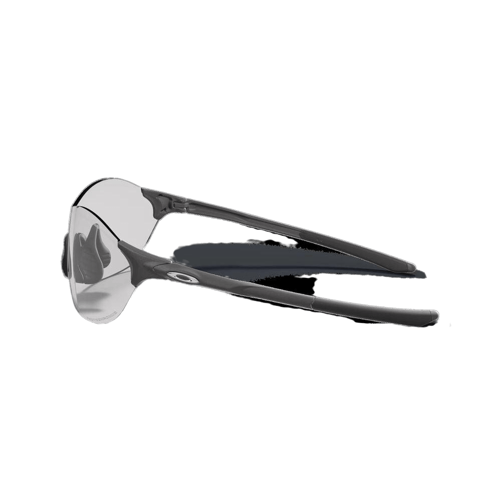 Oakley EVZero Swift Sunglasses - Steel/Clear 50% Black Iridium Lens (0OO9410 941006) - Lightweight Sports & Outdoor Performance Eyewear for Running, Cycling & Active Lifestyles