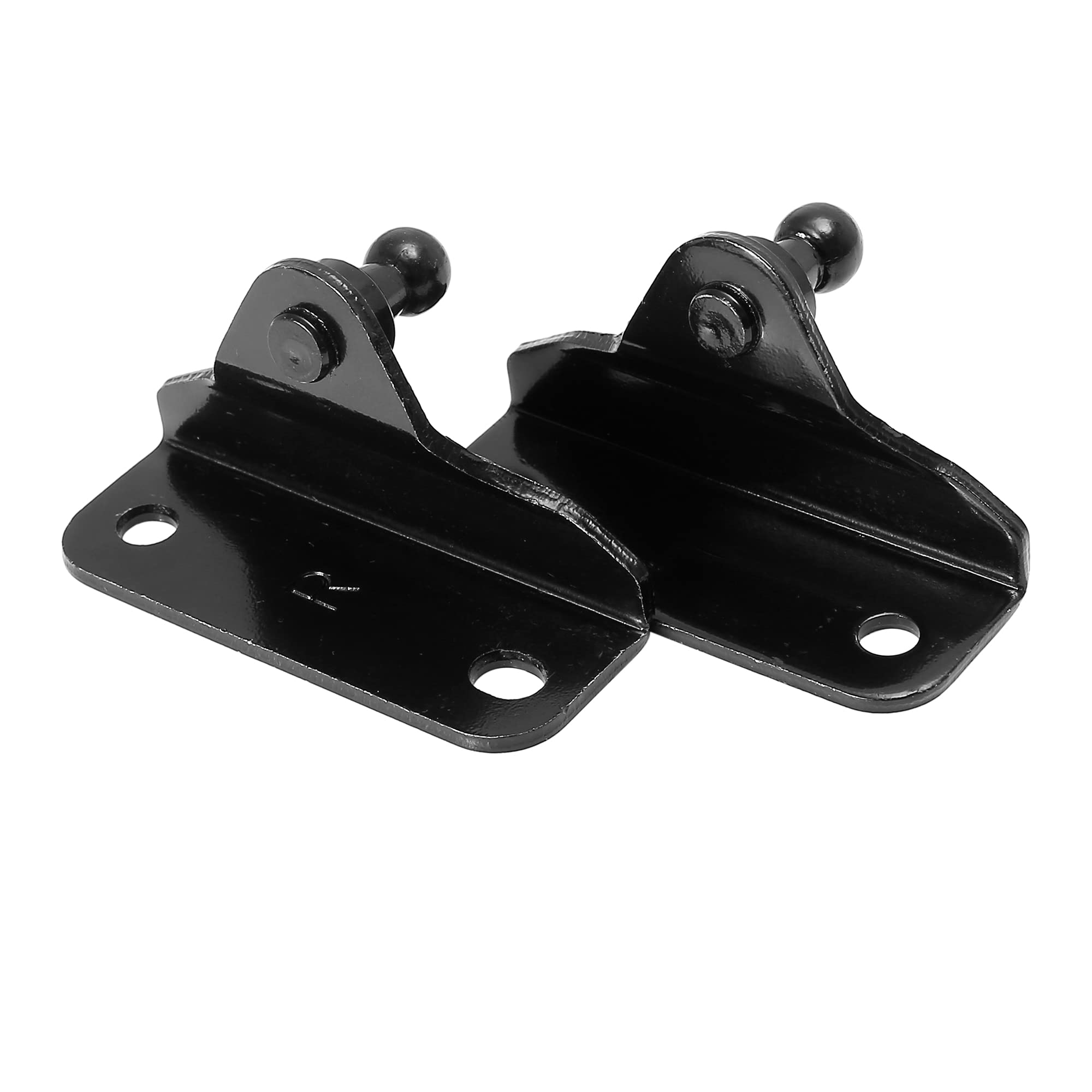 X AUTOHAUX 4pcs 10mm Black Car Ball Studs Mounting Brackets for Gas Struts & Shocks - Universal Fit for Trunk, Hood, and Tailgate Lift Supports