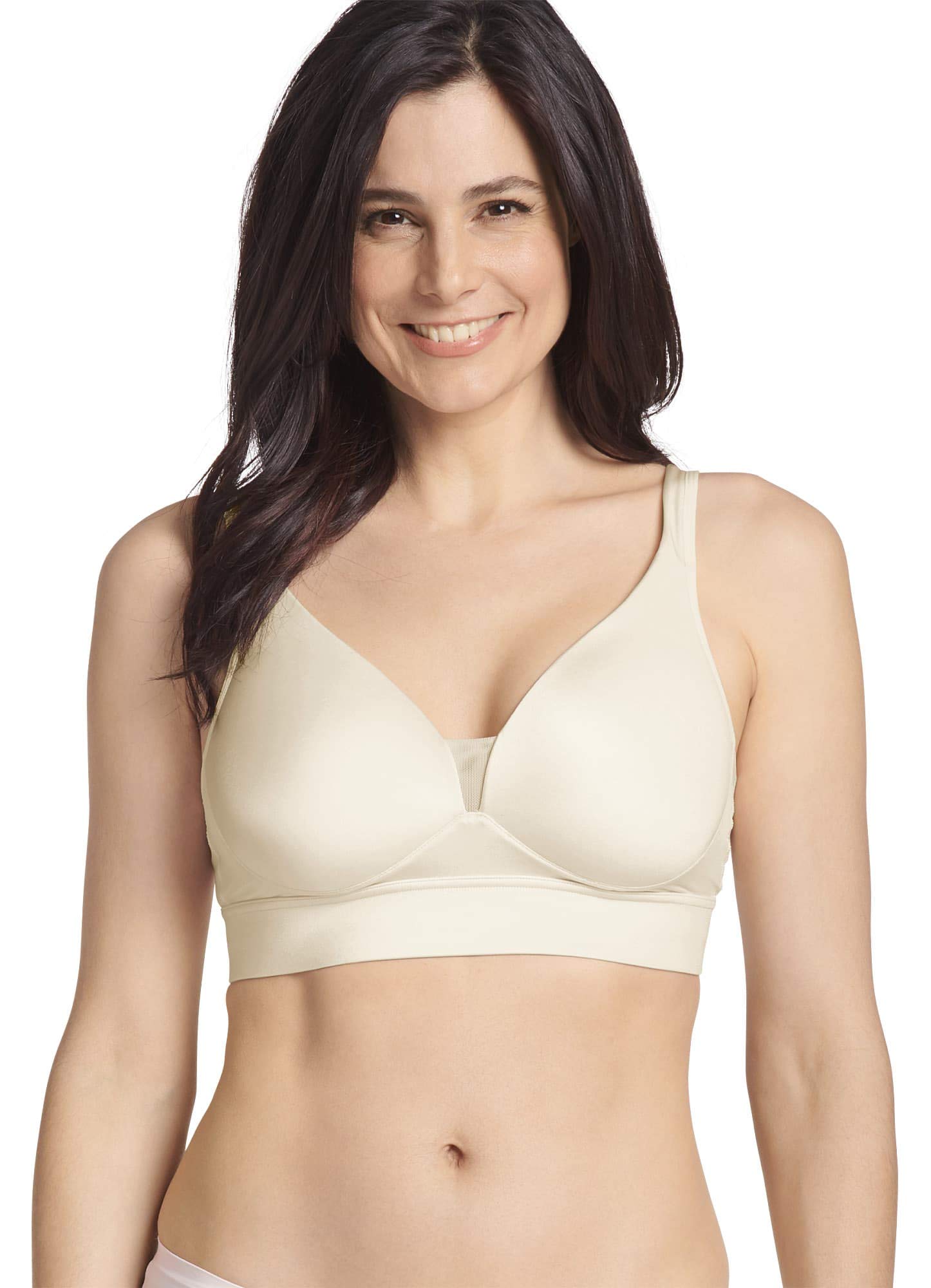 Jockey Women's Forever Fit V-Neck Molded Cup Bra - Comfortable Wirefree Support for Everyday Wear | Perfect for Work, Yoga & Lounge