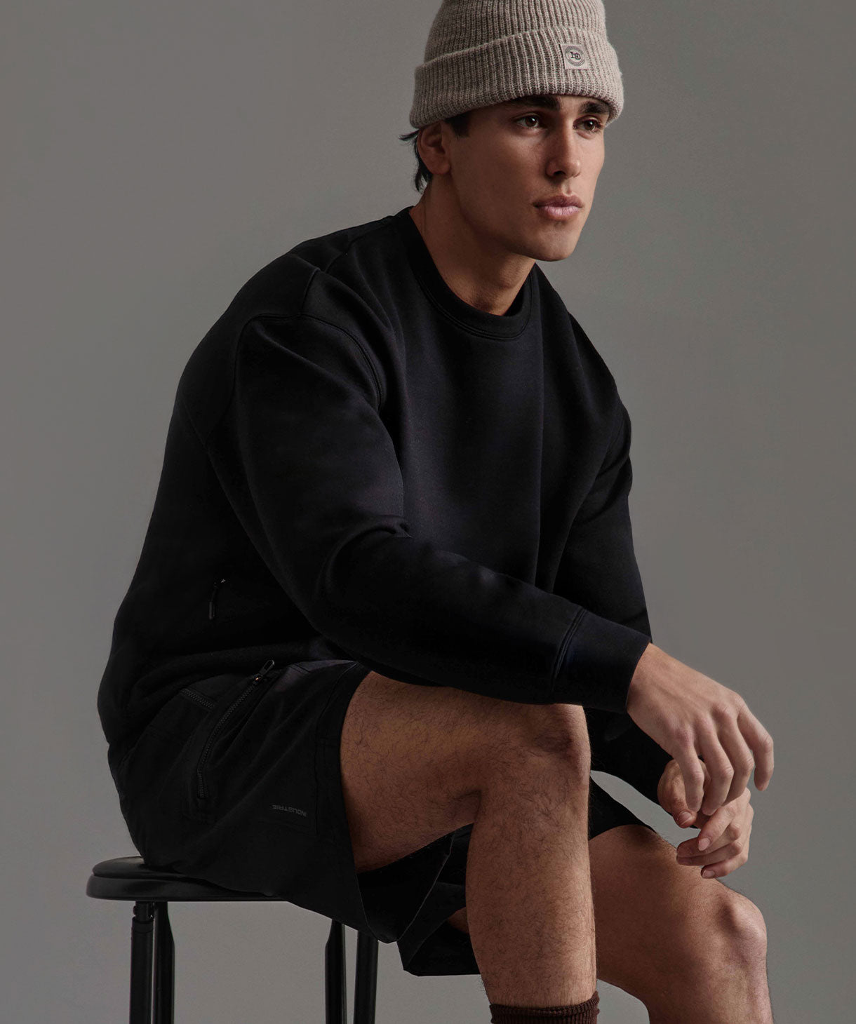 Premium Tech Del Sur Sweat - Solid Black | Soft & Comfortable Men's Hoodie for Casual Wear, Gym, and Outdoor Activities