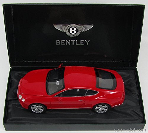 Minichamps 1:18 Scale Bentley Continental GT Diecast Model Car - Red | Collectible & Display-Ready for Car Enthusiasts & Home Decor
