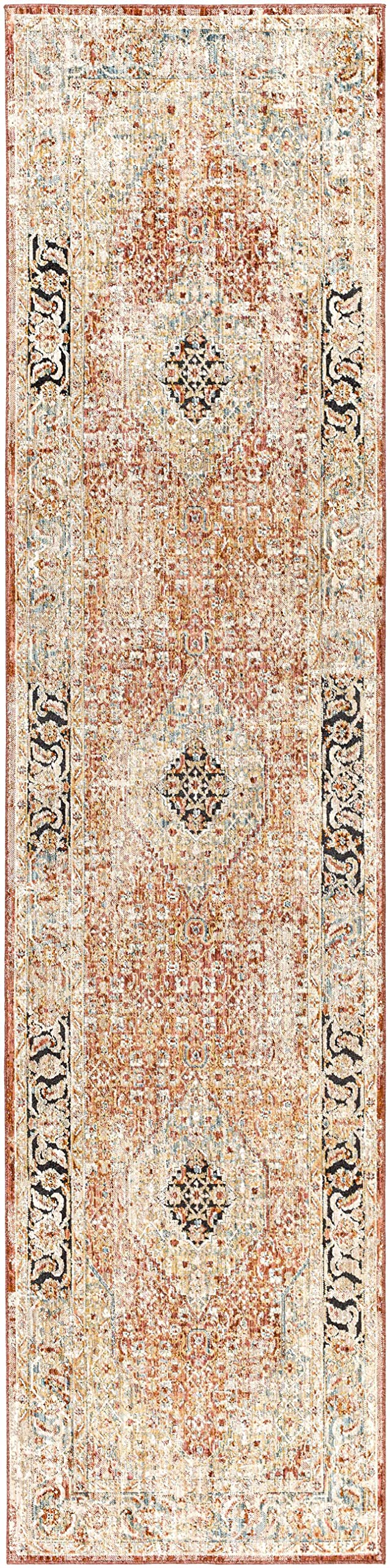 Premium Hauteloom Polomolok Traditional Area Rug - 2' x 3' - Black, Purple, Red - Soft Non-Slip Living Room & Bedroom Carpet - Perfect for Home Decor, Dorm, Office