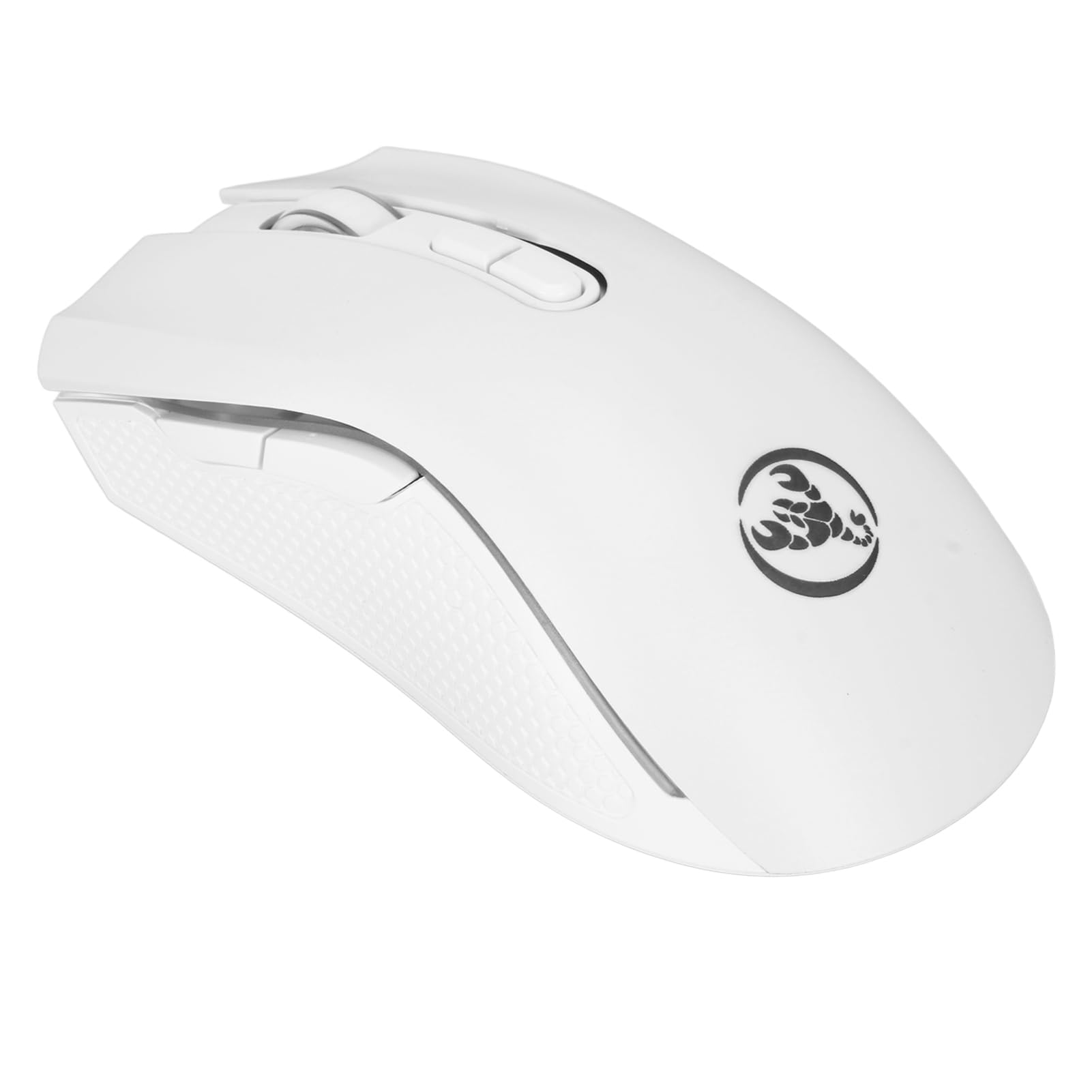 Bewinner RGB Wireless Gaming Mouse - 4800DPI, 2.4G Ergonomic Optical Mouse with 6 Buttons for PC, Laptop, Mac - Perfect for FPS, MOBA Games & Office Work (White)