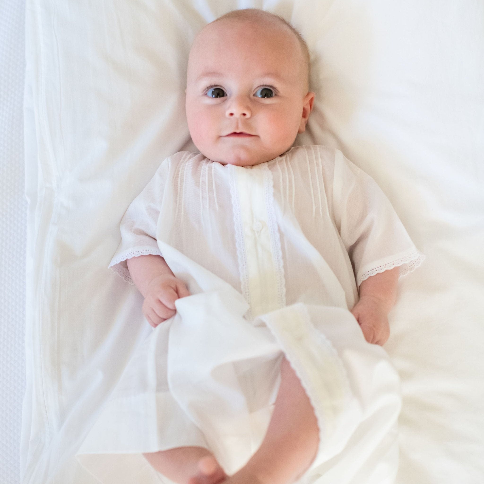 Soft Organic Cotton Baby Daygown - Comfortable Newborn Sleepwear & Outfit for Boys & Girls - Perfect for Nursery, Playtime & Photo Shoots