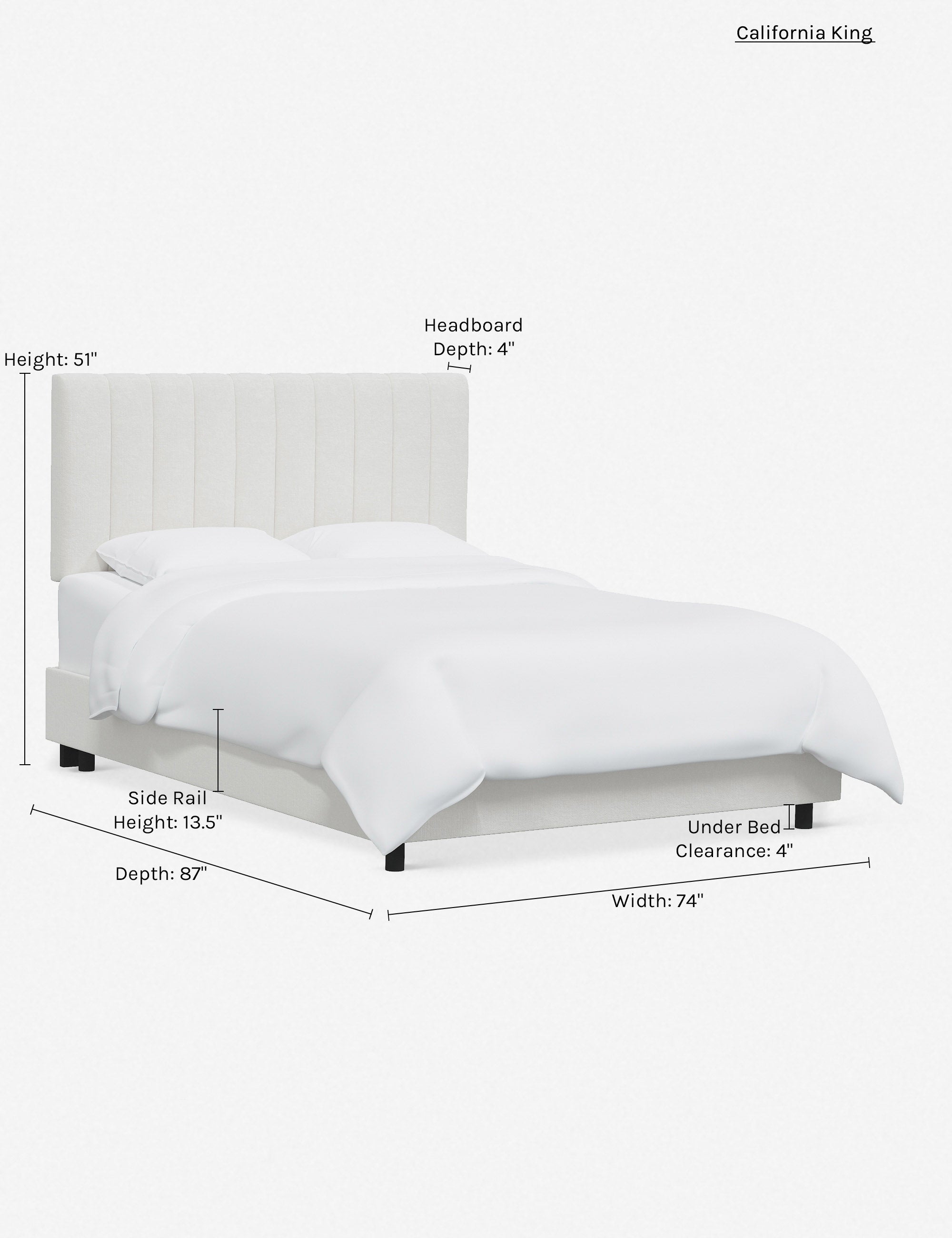 Stylish and Comfortable Aliyah Bed - Queen Size Platform Bed Frame with Upholstered Headboard for Modern Bedrooms | Perfect for Master Bedroom, Guest Room, or Apartment