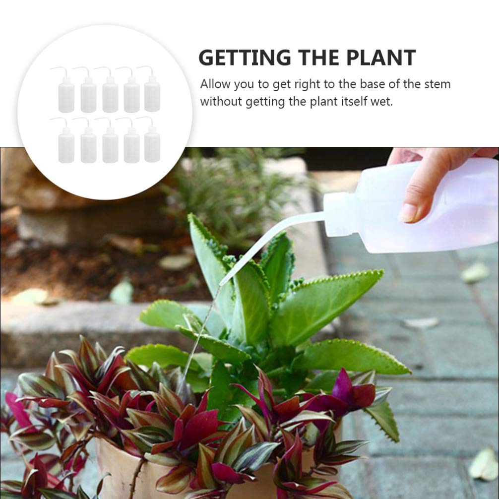 10pcs Pointed Watering Bottles for Plants - Plastic Squeeze Irrigation Bottle with Saliva Spout - Perfect for Bonsai, Houseplants, Gardening & Washing Tools - Indoor & Outdoor Plant Care Accessories
