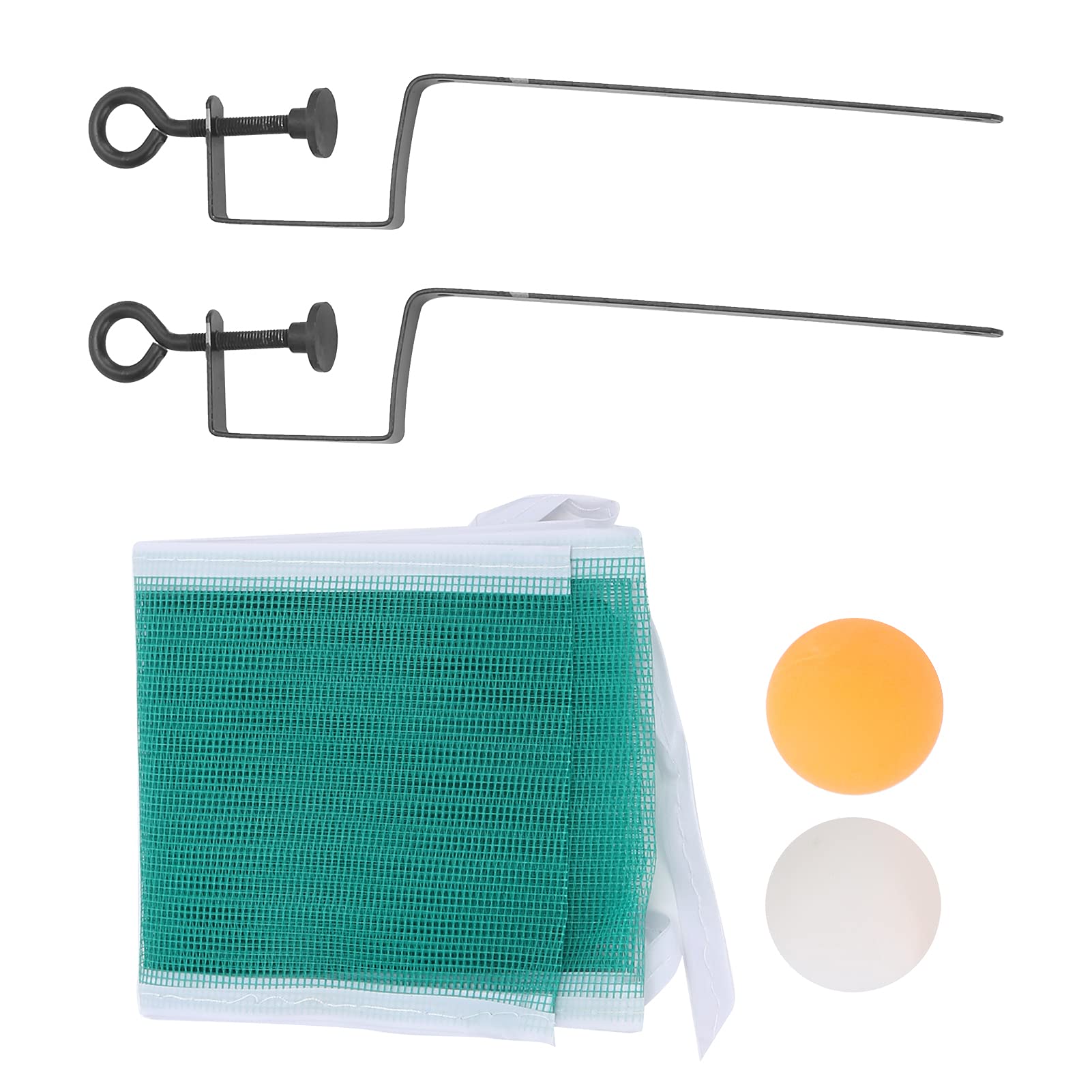 Premium Table Tennis Net Set with Posts & Mesh Balls - Professional Indoor/Outdoor Ping Pong Equipment for Backyard, Garage & Game Room Play