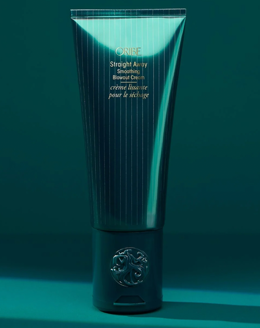 Oribe Straight Away Smoothing Blowout Cream - Heat Protectant & Frizz Control for Smooth, Shiny Hair - Perfect for Daily Styling & Salon-Quality Blowouts at Home