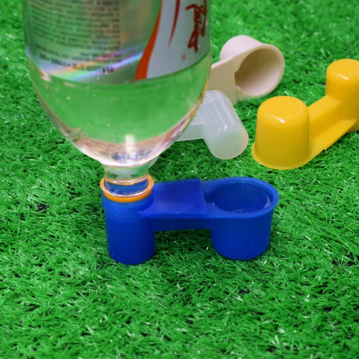 5pcs Automatic Bird Cage Water and Food Bowls - Double Mouth Dispenser for Cockatiel, Parrot, and Small Pets - Durable Pet Feeder Cups for Easy Feeding and Hydration - Perfect for Bird Cages, Aviaries, and Pet Travel Accessories