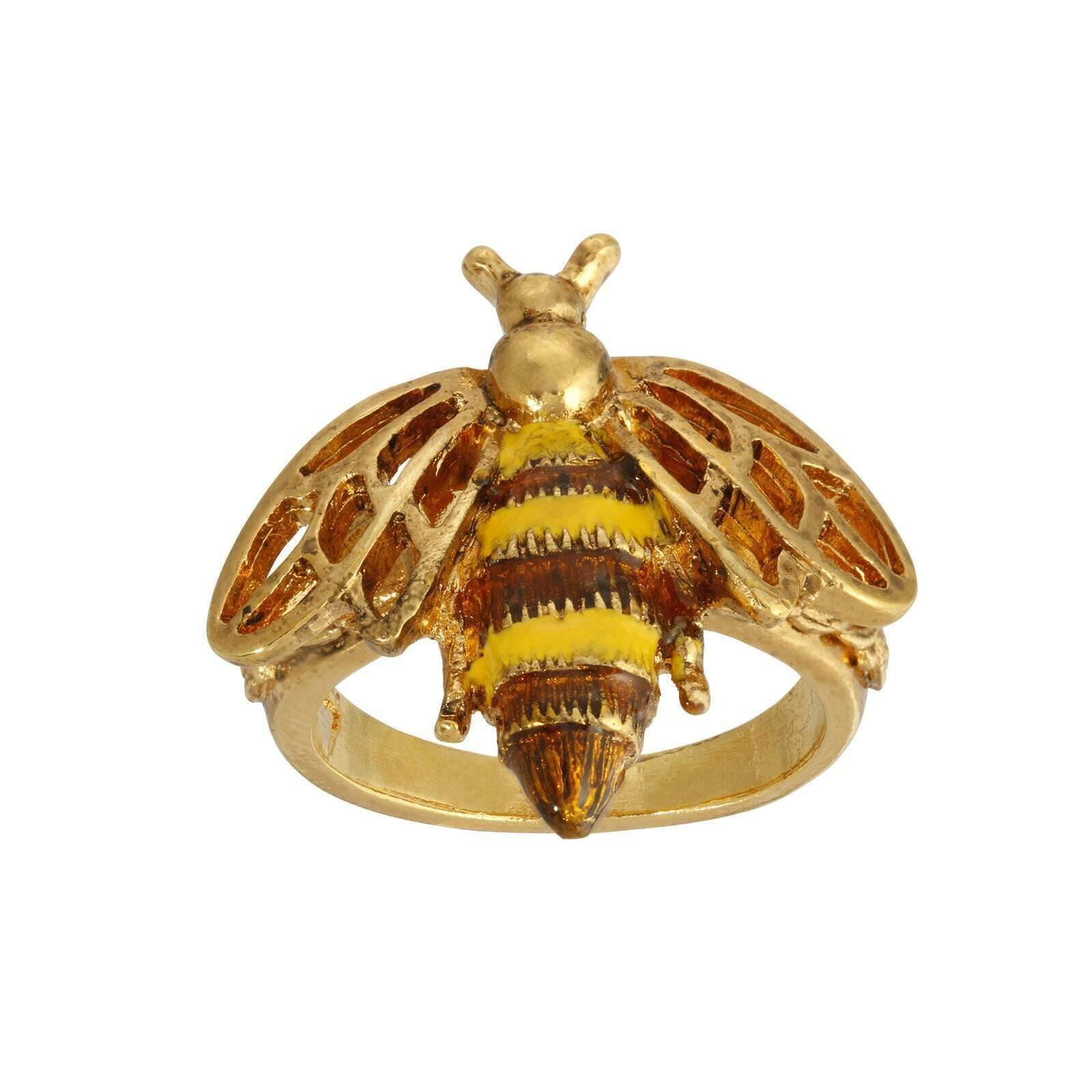 Vintage 1928 Bee Ring - Elegant Gold & Silver Jewelry for Women - Perfect for Parties, Weddings & Everyday Wear