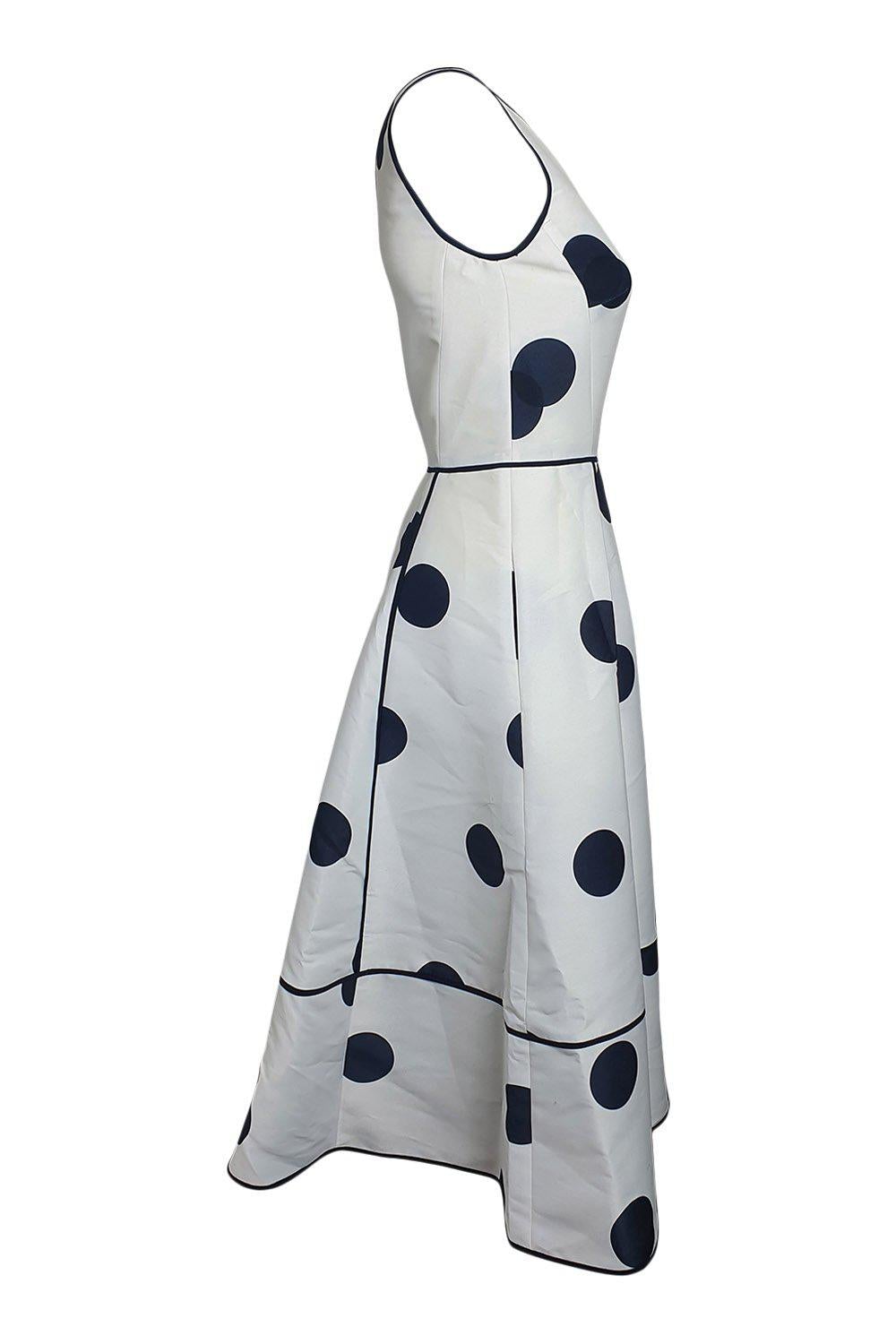 KATE SPADE New York White Madison Avenue Dee Dot Emmy Dress - Size US 00 (UK 4) | Floral Print A-Line Cocktail Dress for Parties, Weddings & Office Wear