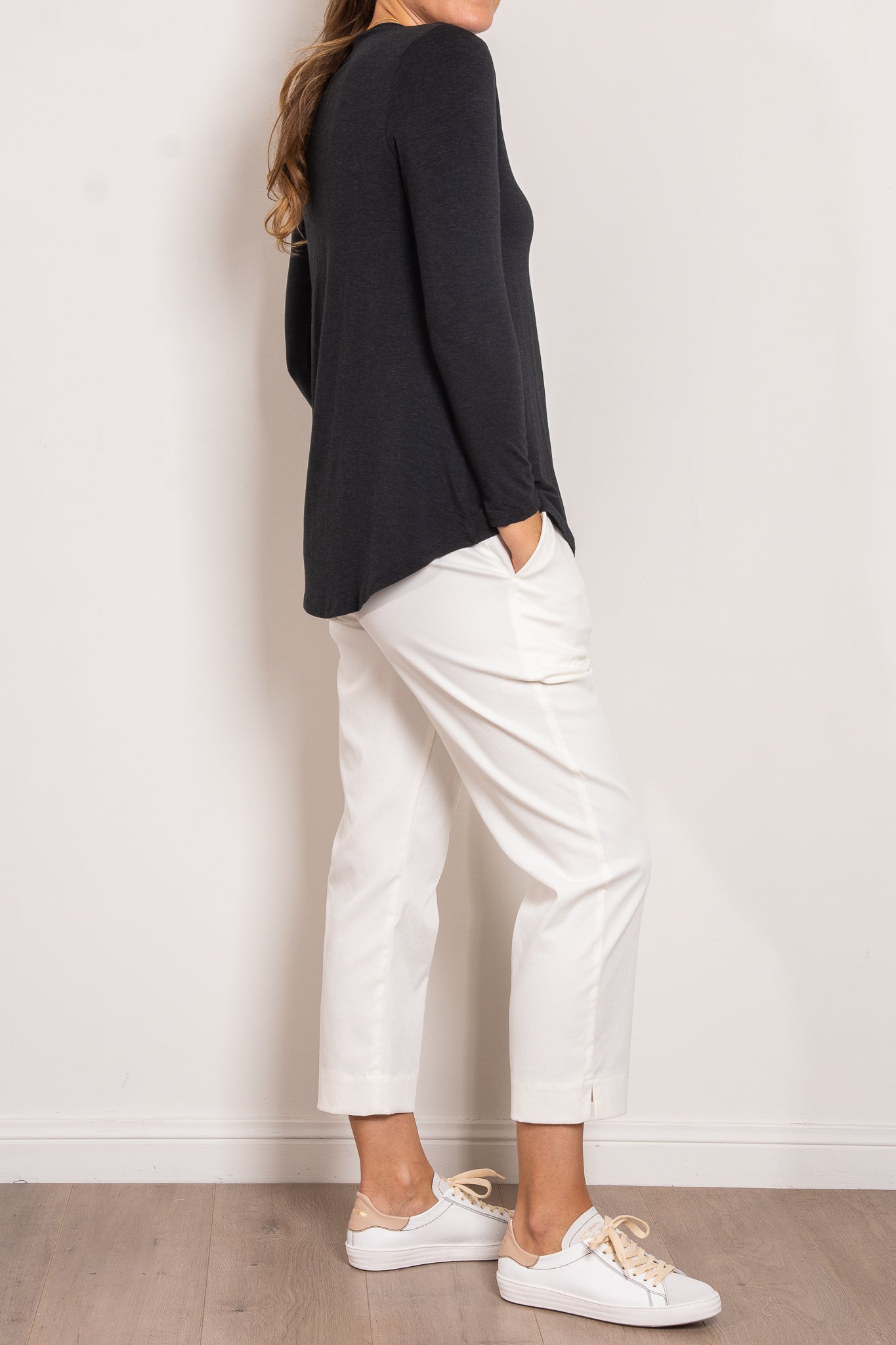 Tani Cara Long Sleeve Marle Top for Women - Soft Cotton Blend Casual Shirt - Perfect for Work, Date Night & Everyday Wear