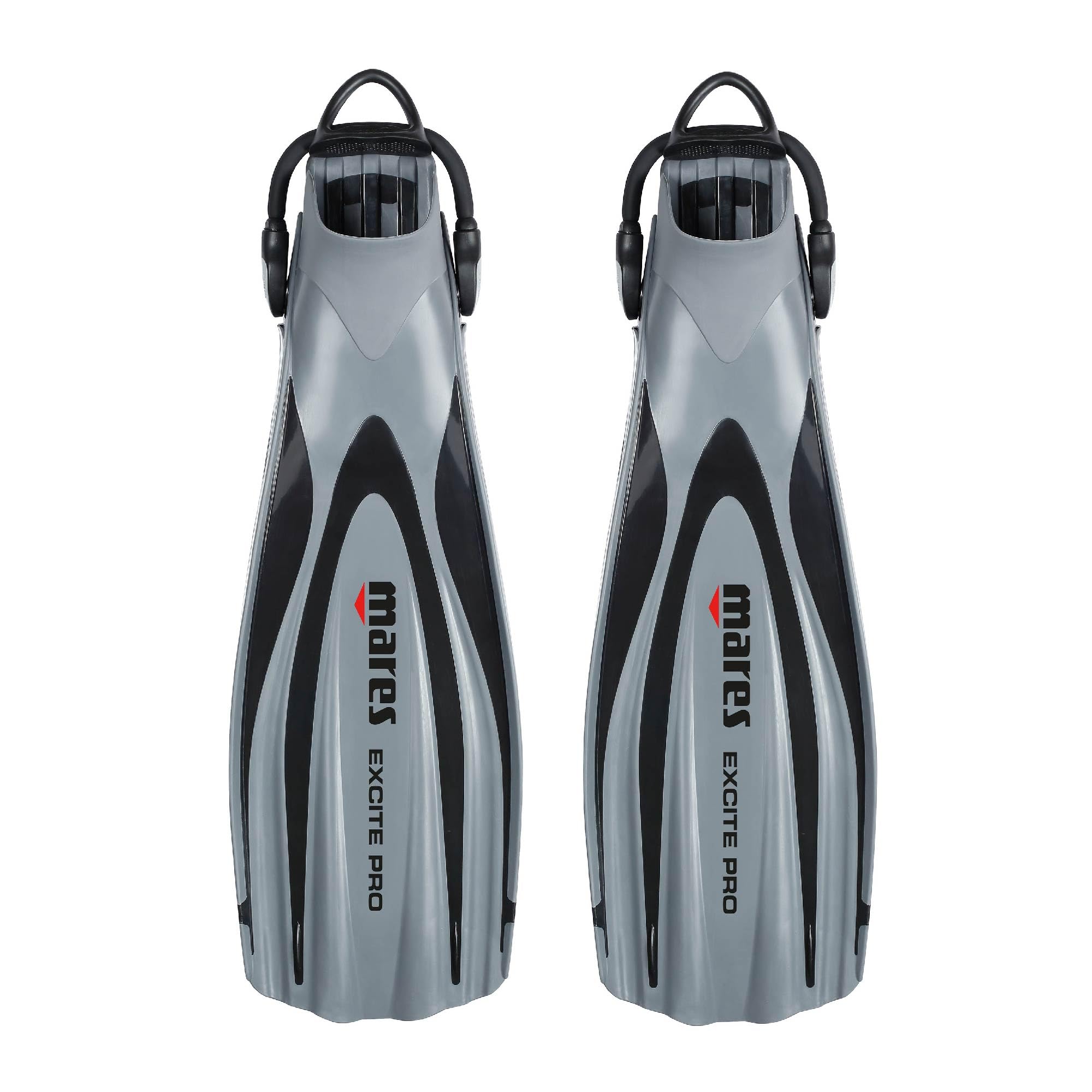 Mares Unisex Excite PRO Open Heel Scuba Diving Fins - Rigid Blade for Snorkeling, Swimming & Freediving | Professional Dive Gear for Ocean Adventures