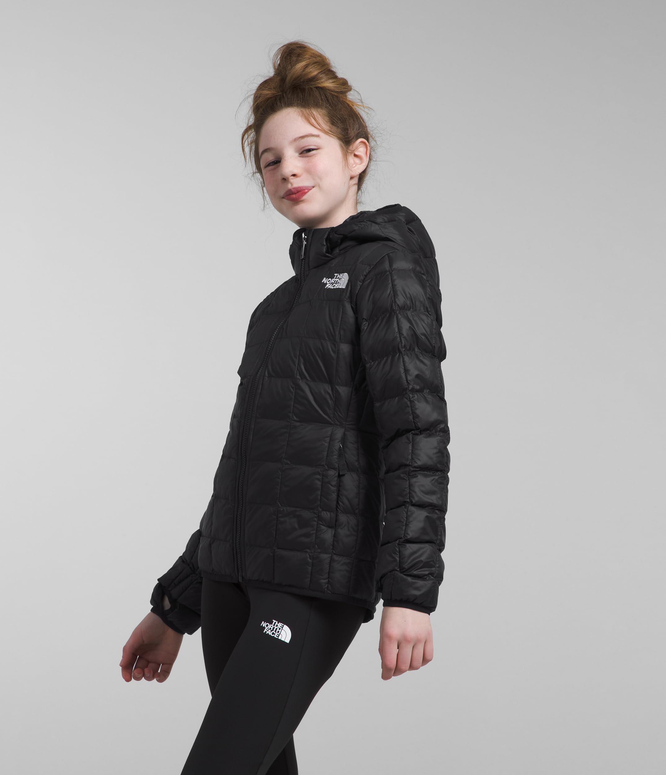 The North Face Girls' Thermoball Hooded Jacket - Waterproof & Insulated Winter Coat for Little Kids & Big Kids - Perfect for Snow Play, School & Outdoor Adventures