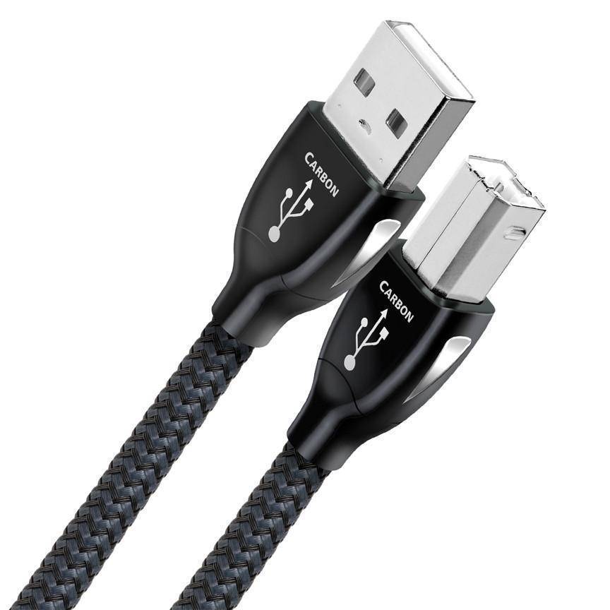 AudioQuest Carbon High-Speed USB 2.0 Cable for Digital Audio - Perfect for Home Theater, Studio Recording & Hi-Fi Systems