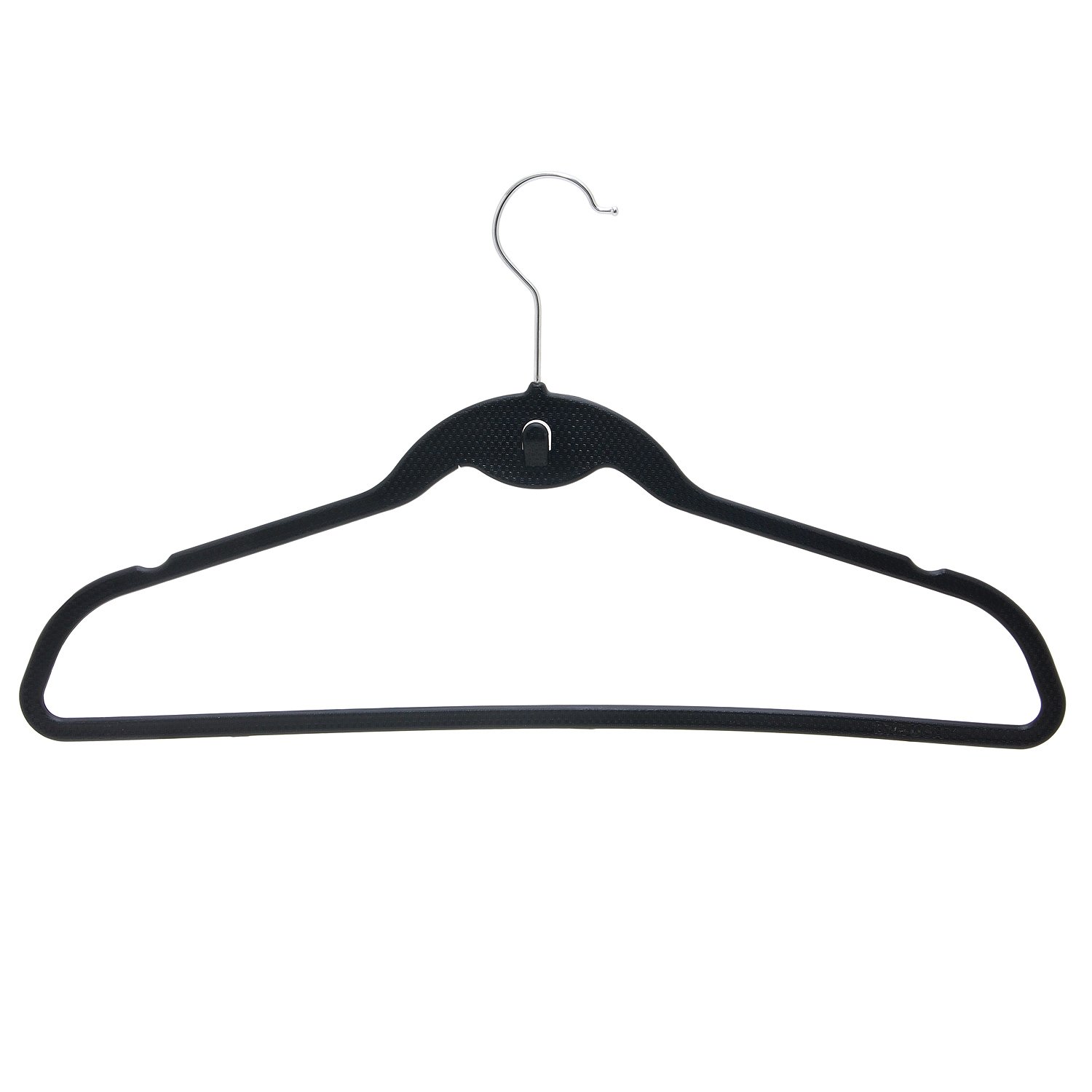 Prettyia Cascade Hangers - 20 Pack Black Steel Swivel Hooks for Closet Organization | Slim, Sturdy Space-Saving Design | Perfect for Hanging Clothes, Scarves, Belts & Accessories in Bedroom, Closet or Retail Store