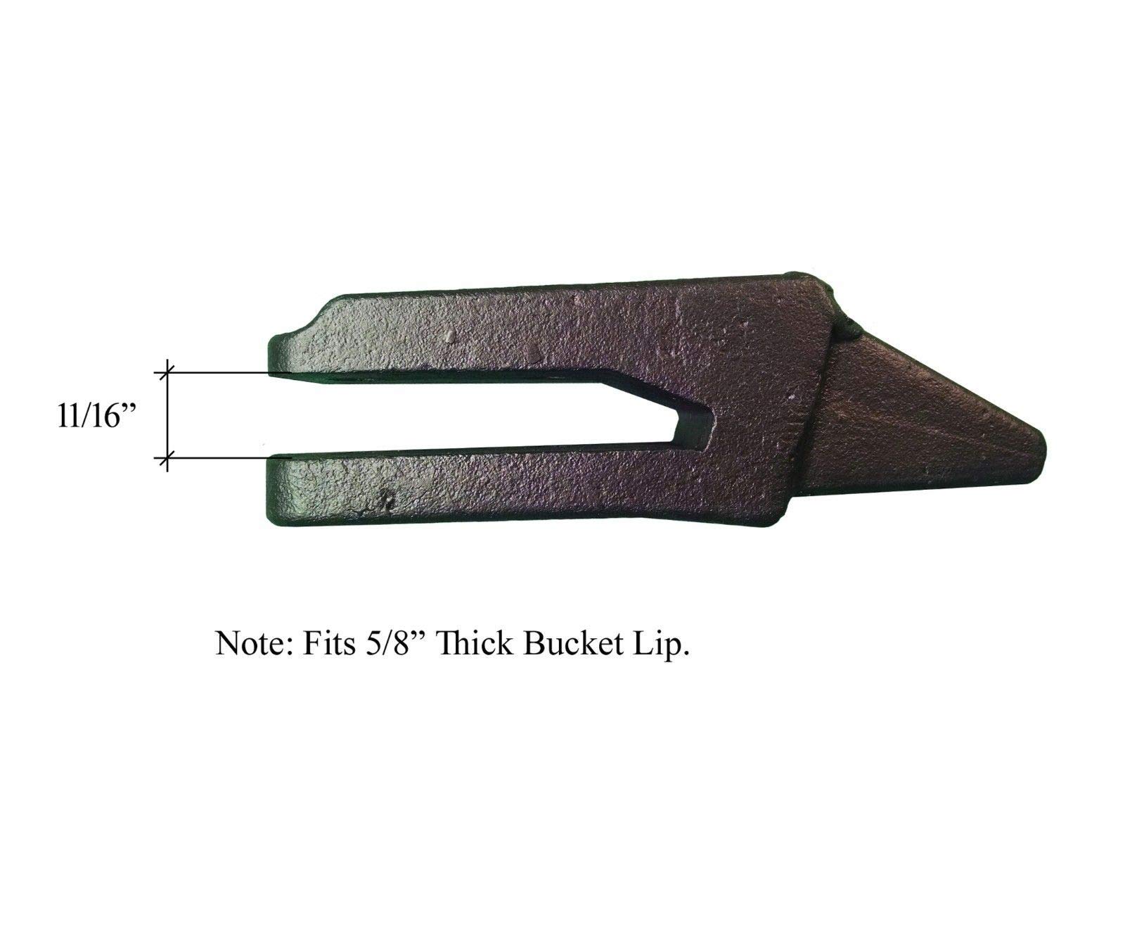 Bobcat Style Mini Excavator Bucket Teeth & Shank Kit (7107324, 7107319, 6737326) - Heavy Duty Bolt-On Bucket Attachments with Flex Pins & Hardware - Perfect for Digging, Trenching & Construction Projects