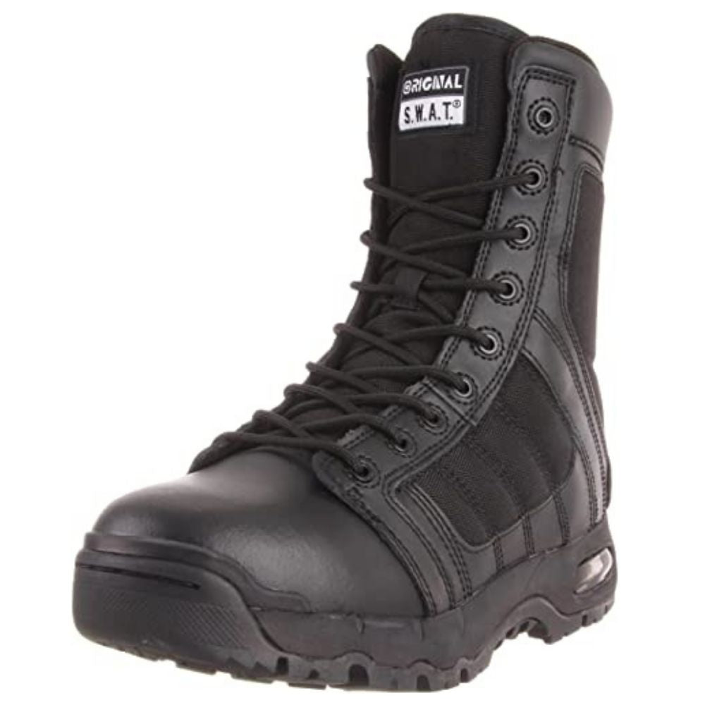Original SWAT Metro Air 123401 Men's Size 9 Insulated Tactical Boots with Side Zipper - Black | Waterproof Work Boots for Police, Military & Outdoor Activities