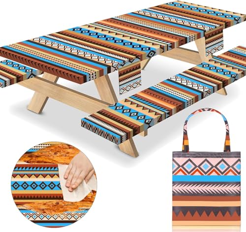 Blue Brown Stripes
