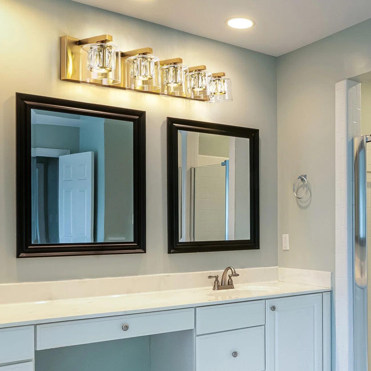 Kolt Modern 5-Light Bathroom Vanity Lighting Fixture - Elegant LED Vanity Light for Bathroom Mirror, Perfect for Modern Home Decor & Spa-Like Ambience