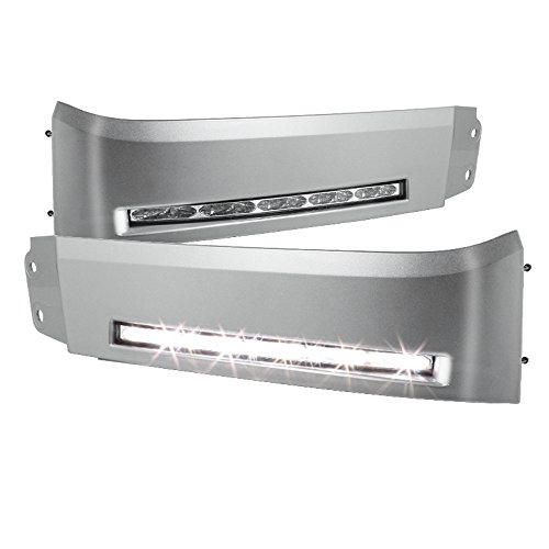 Tundra LED Daytime Running Lights - XSP-X Model Style with Silver Bezel | DRL Lights for Improved Visibility & Safety | Perfect for Off-Roading, Daily Commuting & Night Driving