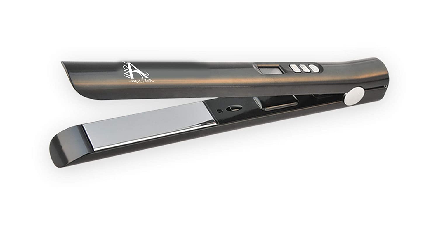 Professional Titanium Flat Iron 1 Inch - Ultra Fast Heating, Salon-Grade Styling for Straight, Curly & Wavy Hair at Home or Salon