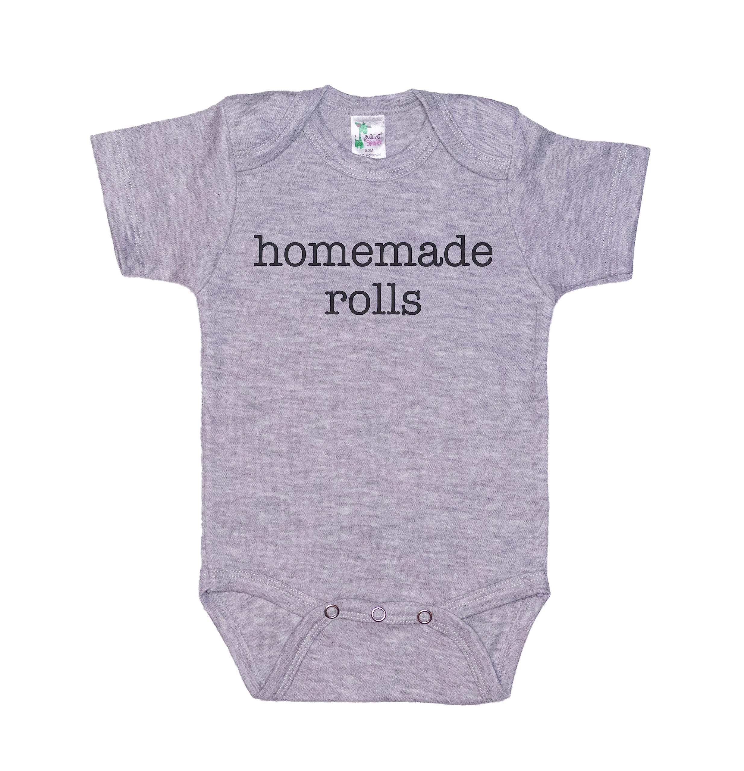 Funny Ebenezer Fire Baby Onesie - Homemade Rolls Outfit, Silly Unisex Infant Romper & Bodysuit for Newborns | Perfect for Halloween, Christmas & Funny Family Photos