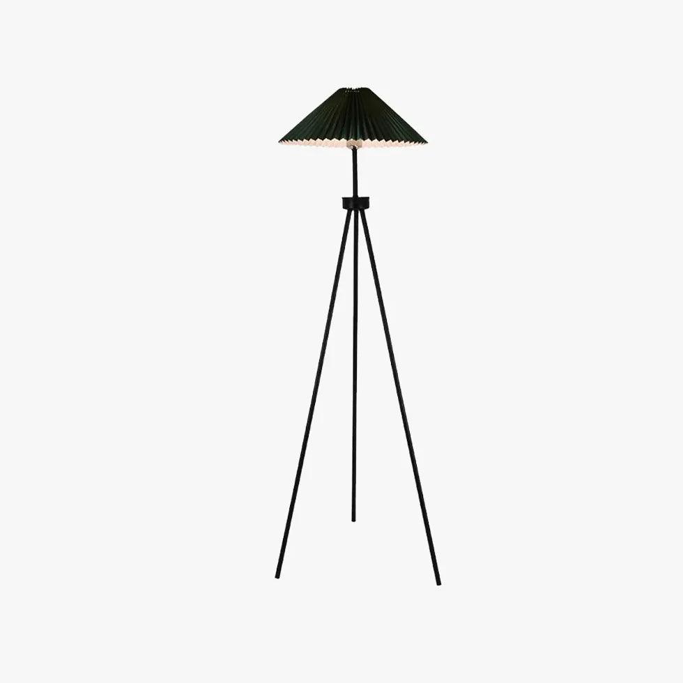 Foldable Umbrella Shaped Tripod Floor Lamp - Adjustable Height Standing Light for Living Room, Bedroom & Office Decor
