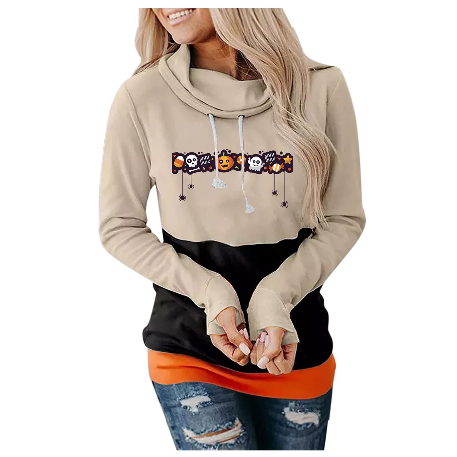 Women's Casual Long Sleeve Hooded Sweatshirt with Pockets - Soft Pullover Tunic Top for Everyday Wear | Perfect for Lounge, Workout & Outdoor Activities
