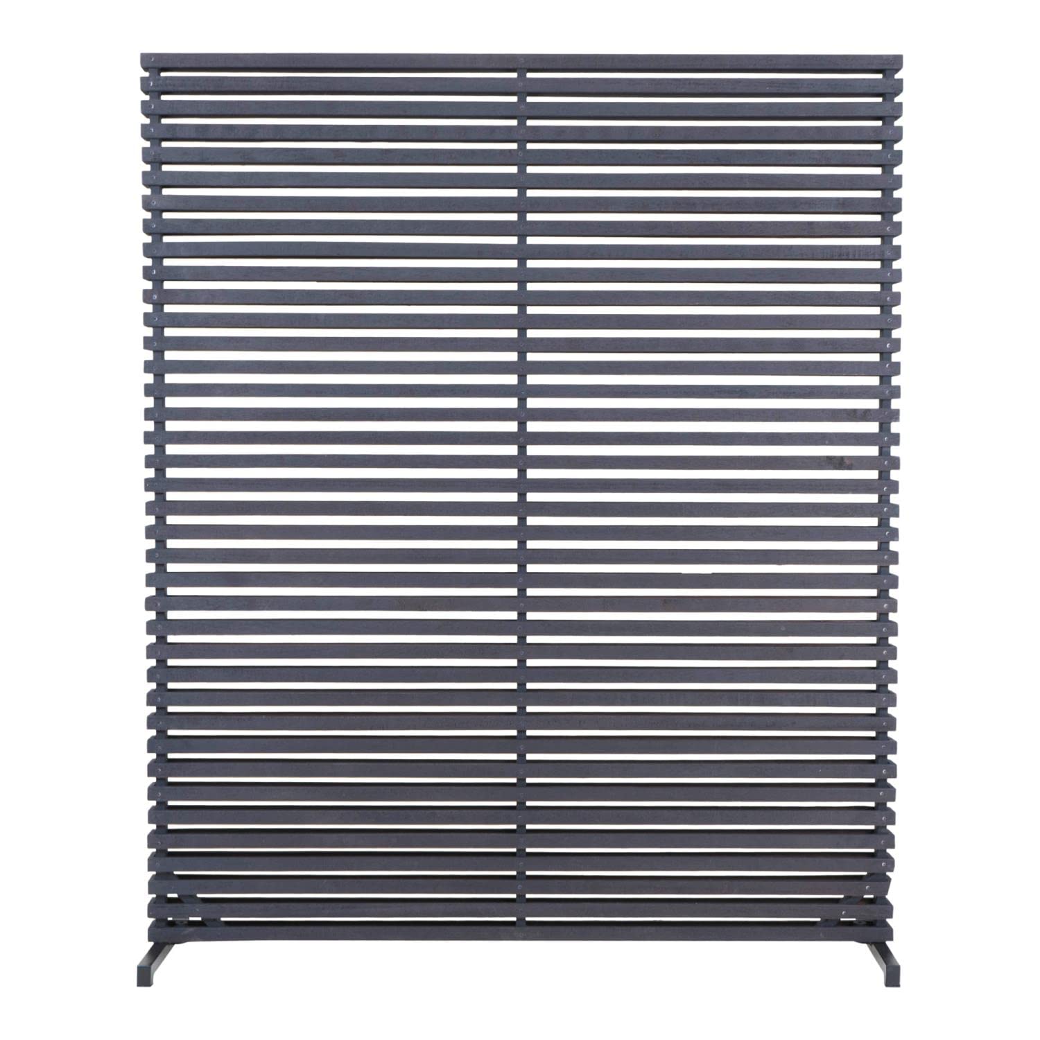 Mod Home Collection Gallin One-Panel Room Divider Screen in Black - Perfect for Home Office, Studio Apartments & Privacy Partitioning
