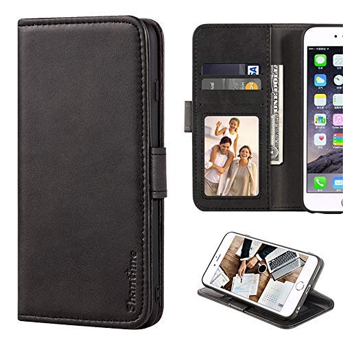 Oukitel WP5 Pro Leather Wallet Case with Card Slots & Magnetic Closure - Shockproof TPU Back Cover for Oukitel WP5 Pro Smartphone (Black) | Perfect for Business Travel, Outdoor Activities & Daily Use