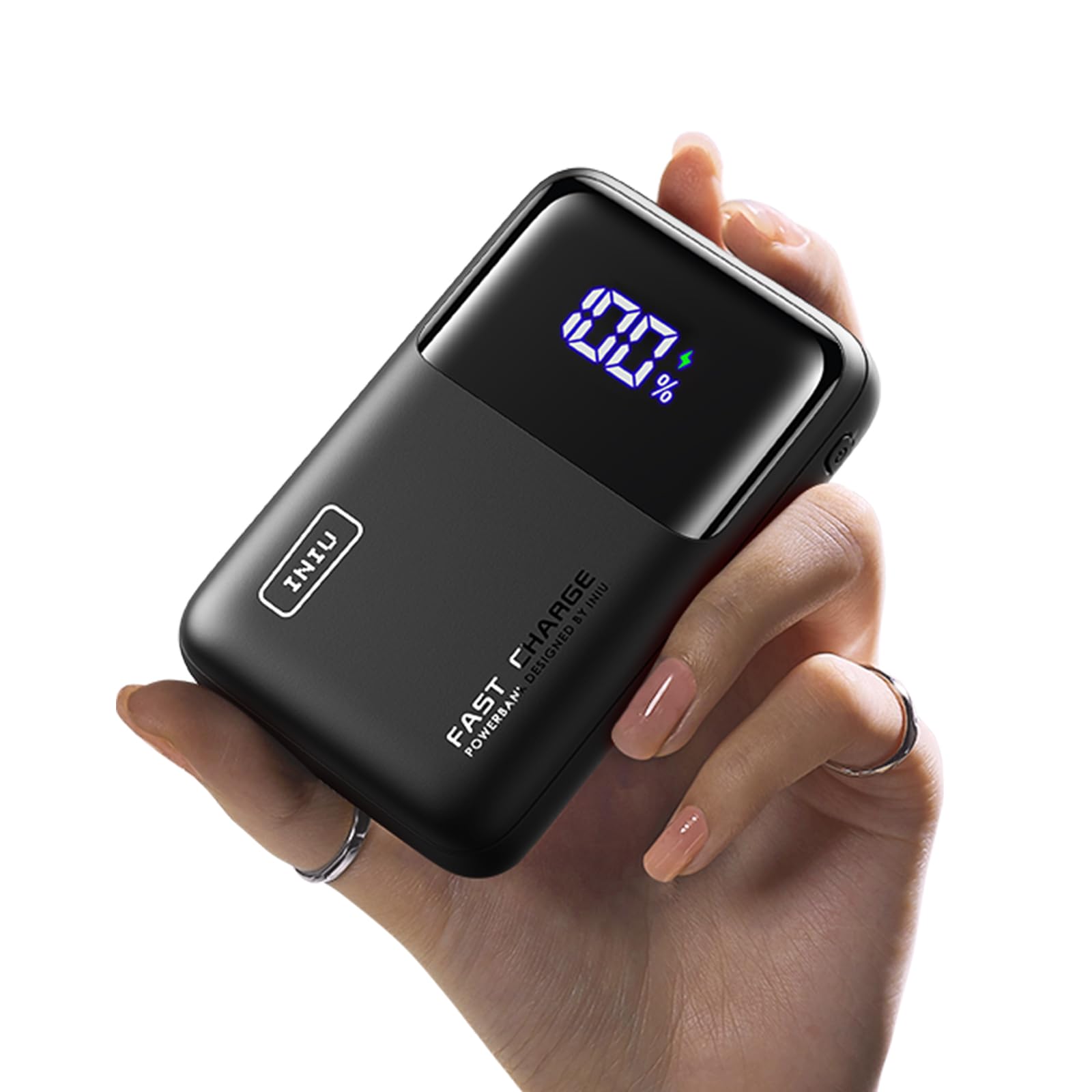 INIU 20000mAh 65W Ultra Compact Power Bank - Fast Charging Portable Laptop Charger for MacBook, Dell XPS, iPad, Steam Deck, iPhone 16/15/14/13 Pro, Samsung S22/S21 - Perfect for Travel, Work & Outdoor Adventures