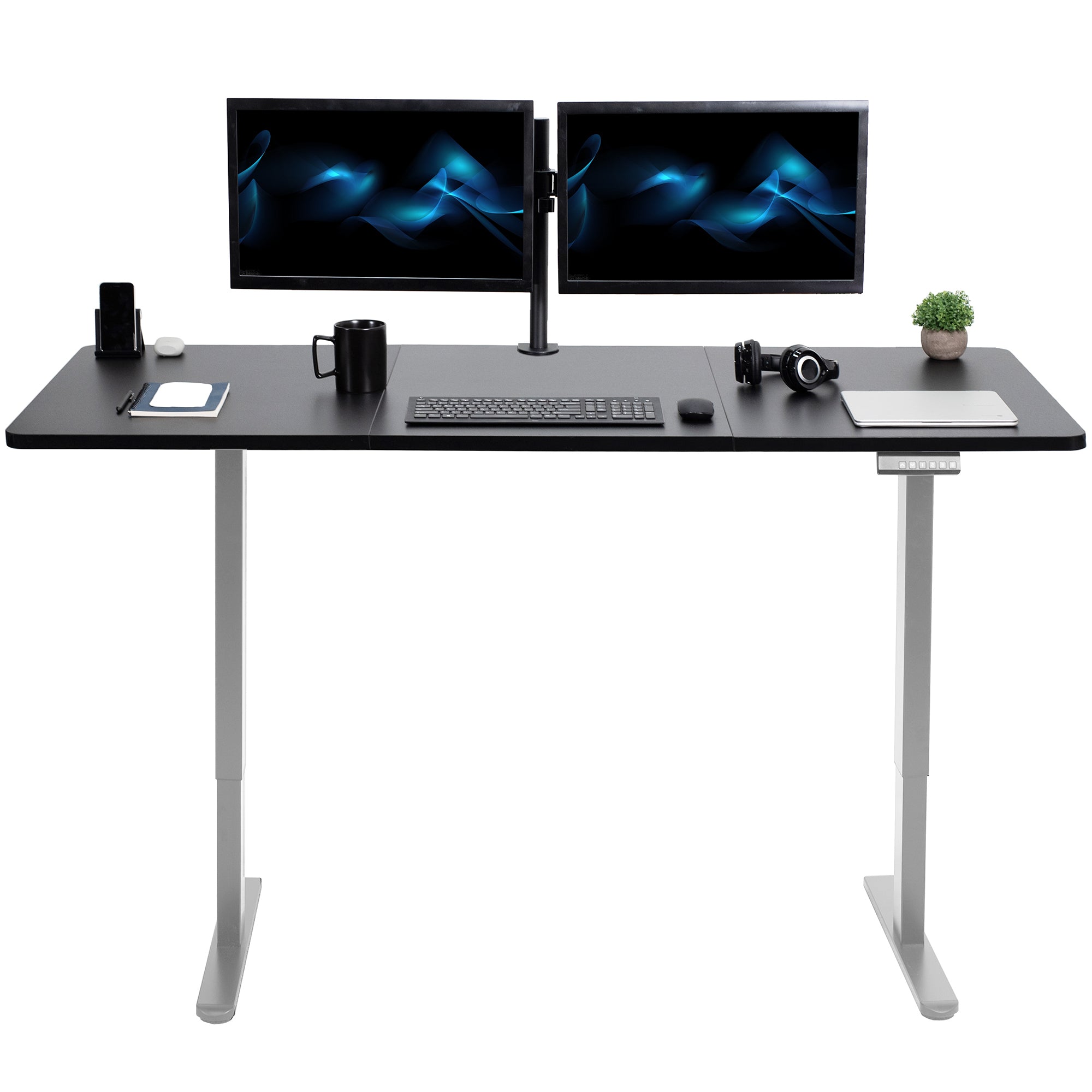 E2 Series 71 x 30 Dual Motor Electric Standing Desk - Adjustable Height Home Office Desk for Work & Study | Perfect for Small Spaces & Ergonomic Workstations
