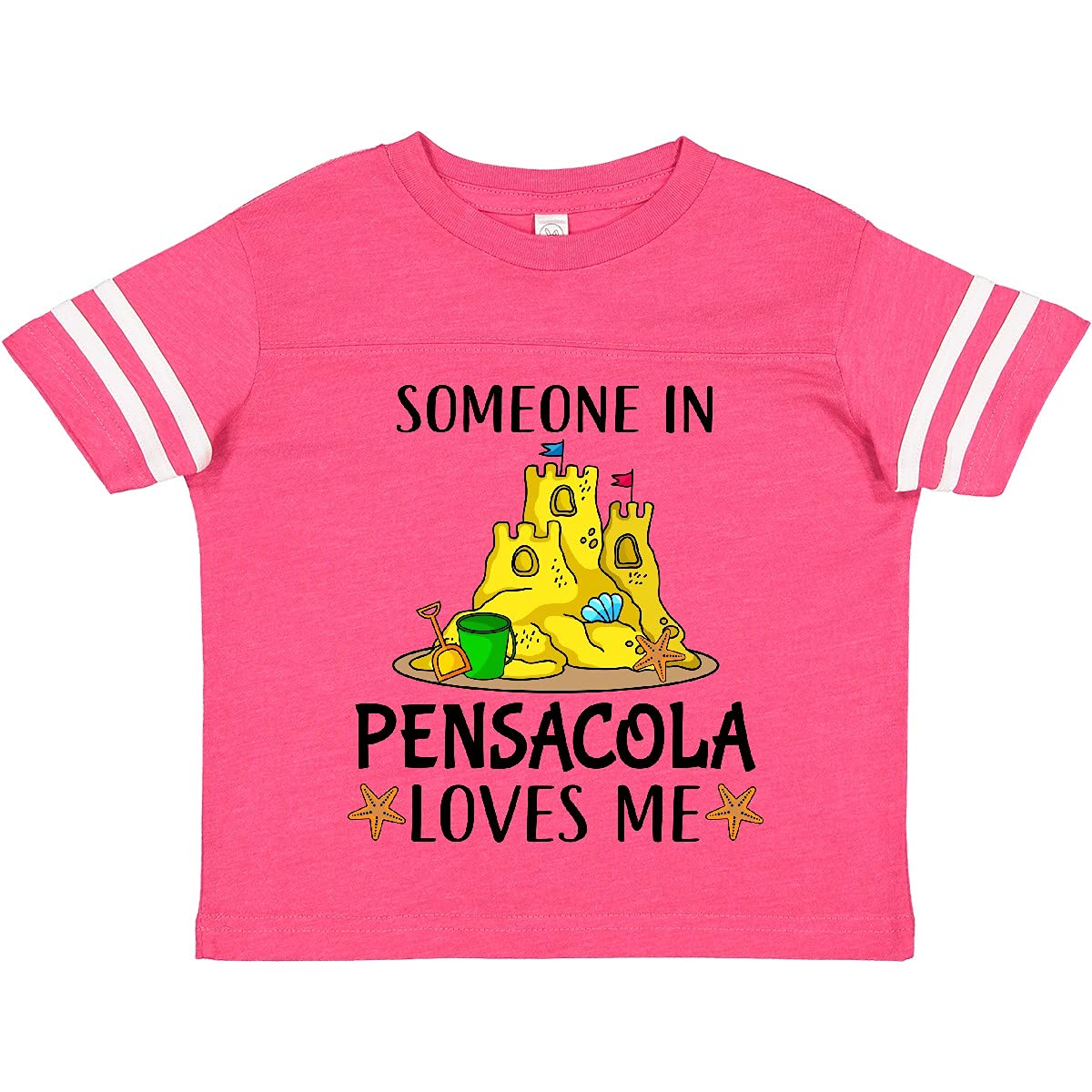 Inktastic 'Someone in Pensacola Loves Me' Beach Vacation Toddler T-Shirt - Soft Cotton Tee for Kids, Perfect for Family Trips & Summer Outings