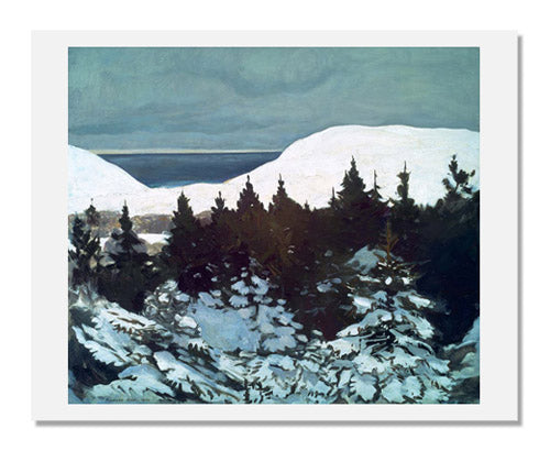 Rockwell Kent Maine Coast Winter Painting - Vintage Art Print for Home & Office Decor - Perfect for Living Room, Bedroom, or Office Wall Art