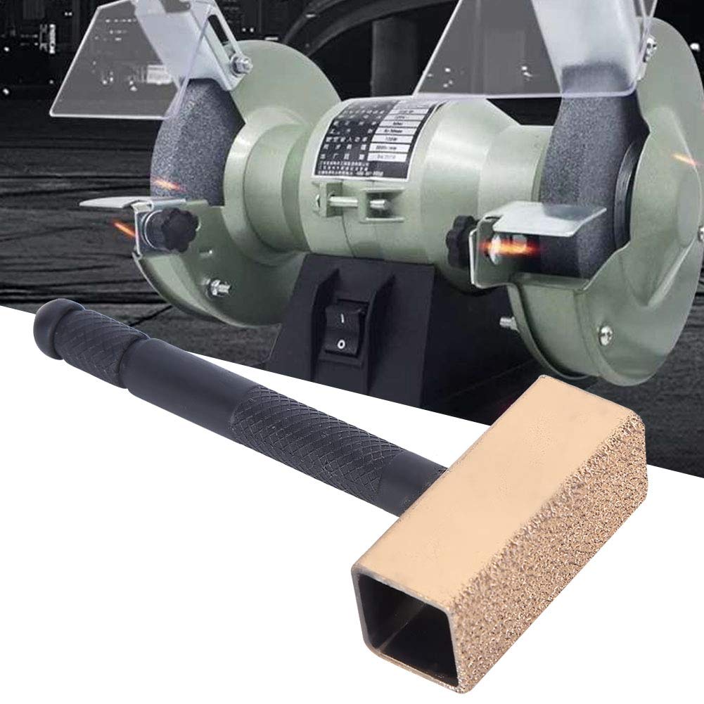 Portable Grinding Stone Dresser - Anti-Slip Handle Wheel Abrasive Dressing Tool for Metal, Concrete & Woodworking (Large 101302) - Perfect for Workshop, Construction & DIY Projects