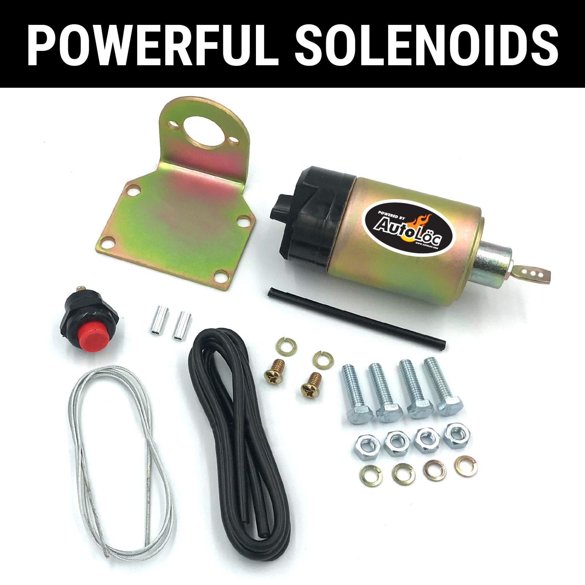 1903 Rambler Model F 35lb Remote Shaved Door Handle Kit with Solenoids, Poppers & Latch Cable Adapters - Universal Car Door Lock System for Classic Vehicle Restoration & Custom Builds