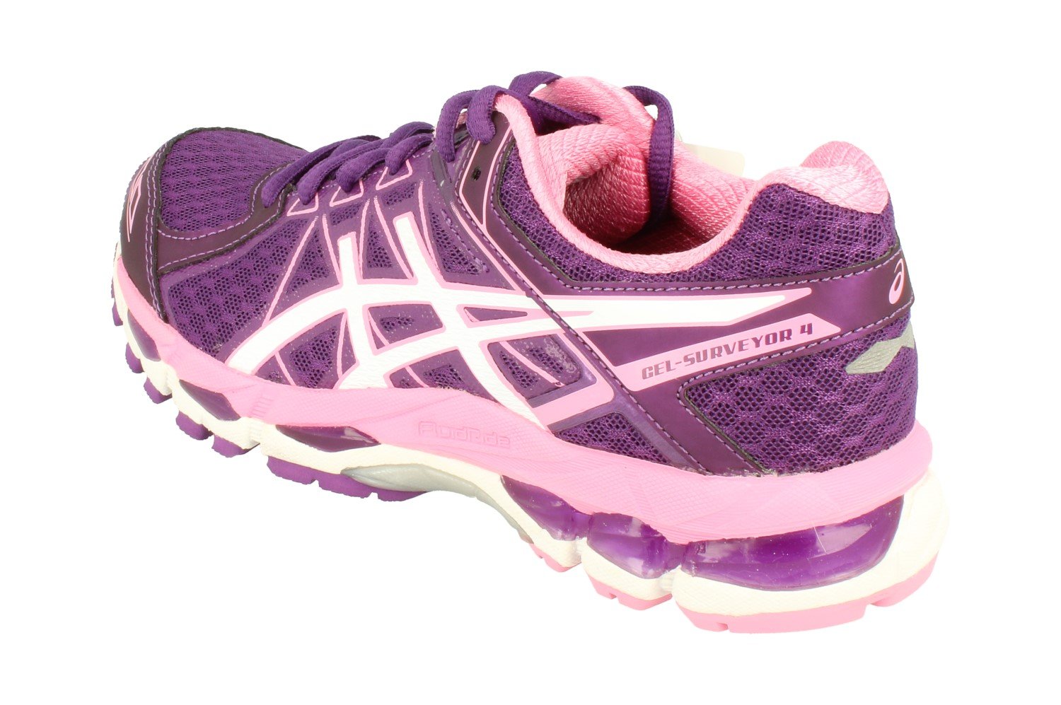ASICS Gel-Surveyor 4 Women's Running Shoes - Lightweight Cushioned Sneakers for Jogging & Gym Workouts (Size UK 3.5 US 5.5 EU 36) - Purple White Flamingo 3301 | Perfect for Road Running, Trail Training & Daily Fitness Activities