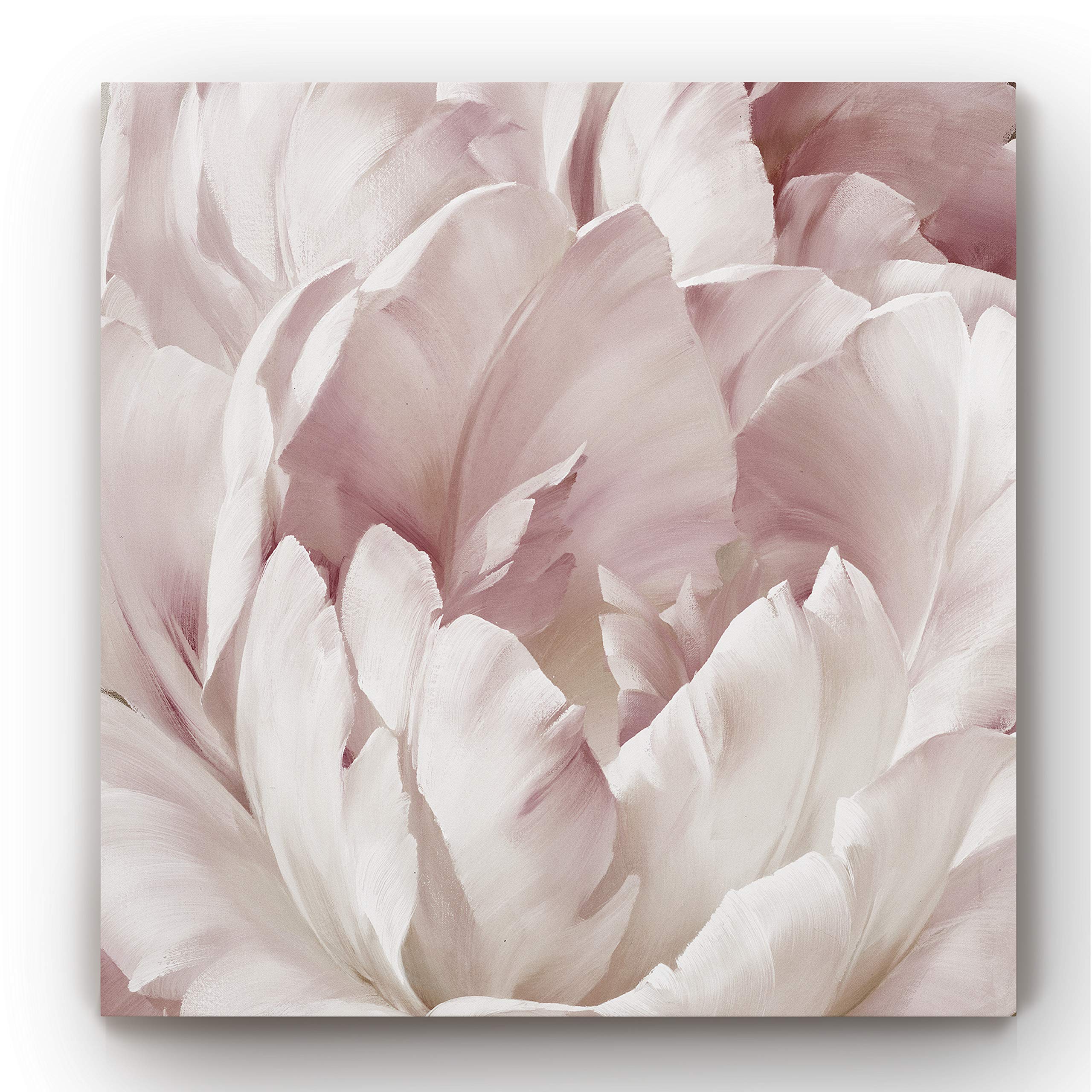 Intimate Blush Floral Abstract Canvas Wall Art - 24